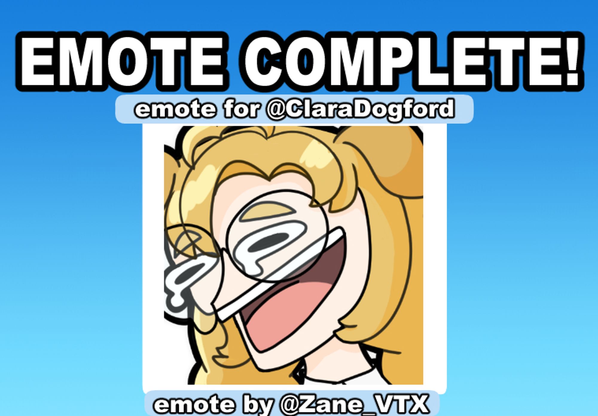 Laughing emote for ClaraDogford