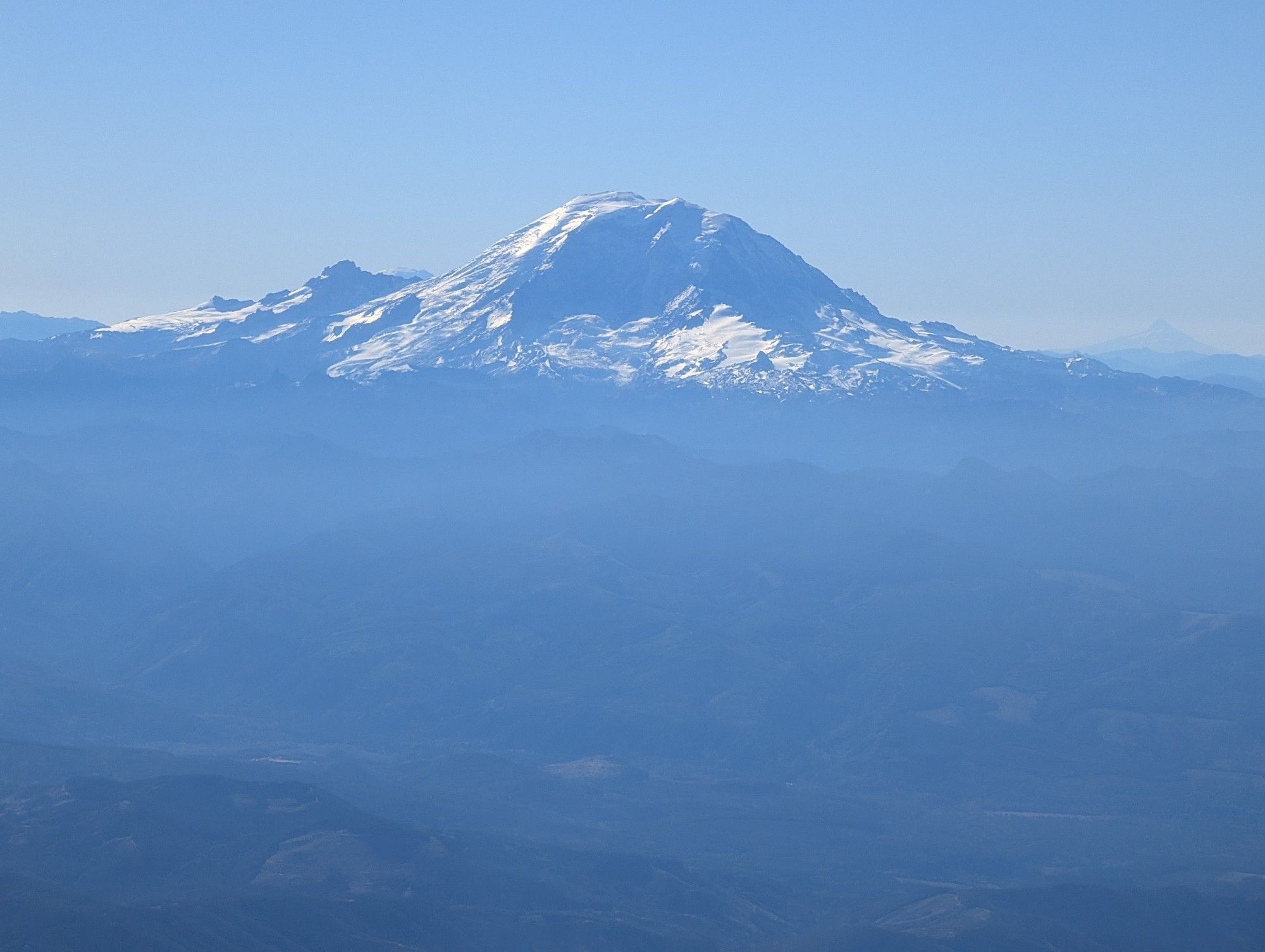 Mount Rainier, from the window of my plane.