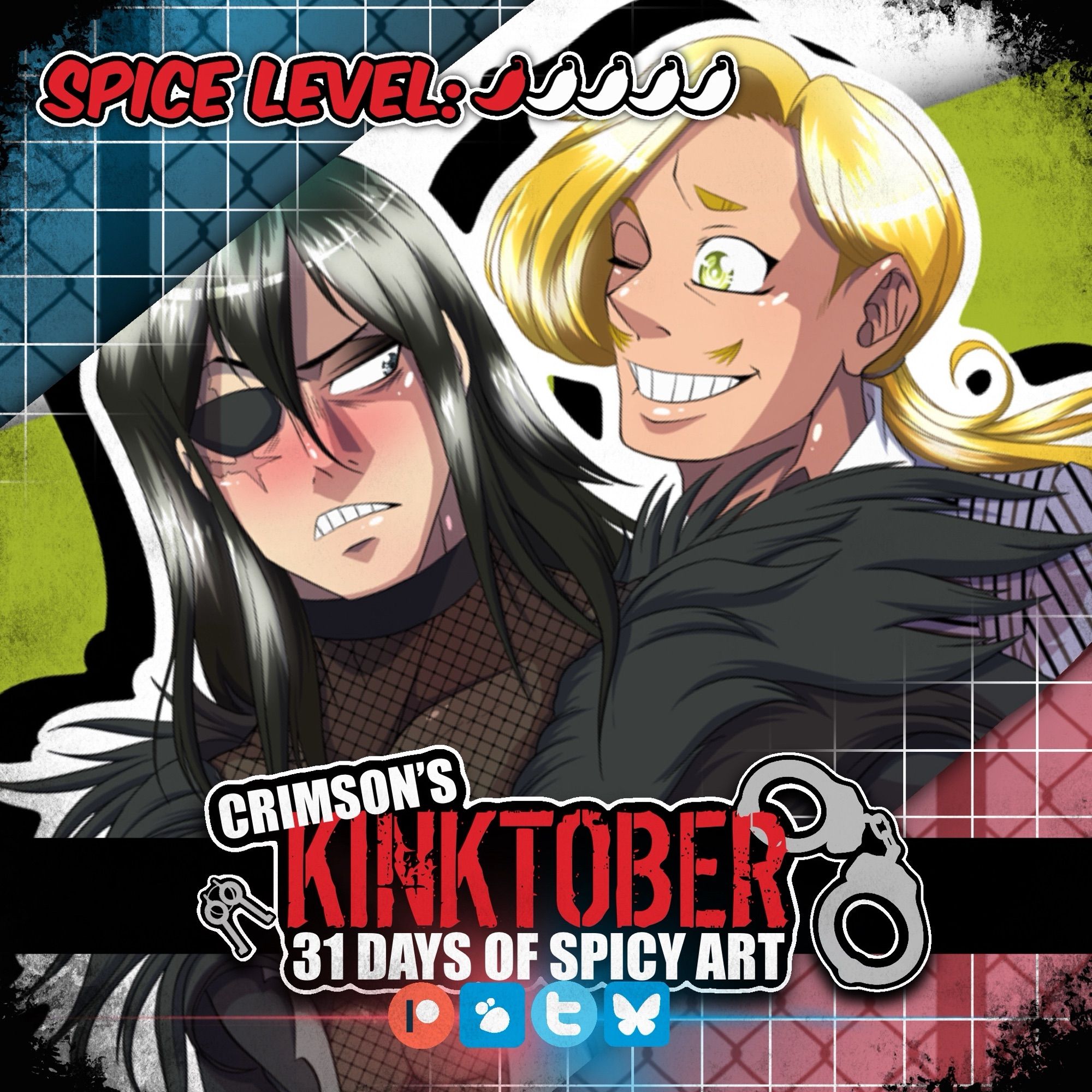 Preview box featuring a closeup of EraserMic cosplaying Morticia and Gomez Adams