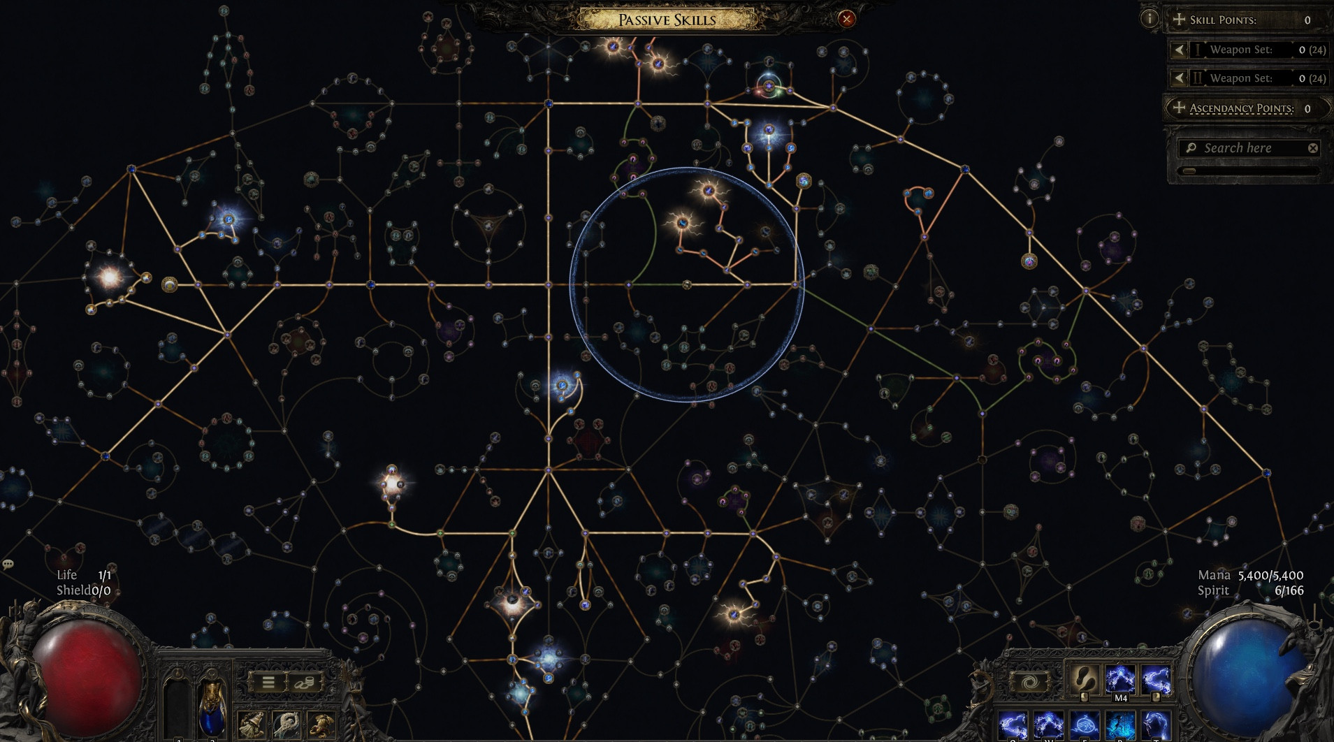 The skill tree isn’t as intimidating when you realize its just all classes sharing the same tree, just starting at different points in either Path of Exile game