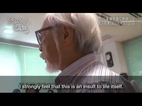 Miyazaki calling AI "an insult to life itself"