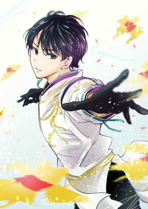 Drawing of Yuzuru Hanyu's performance of Seimei