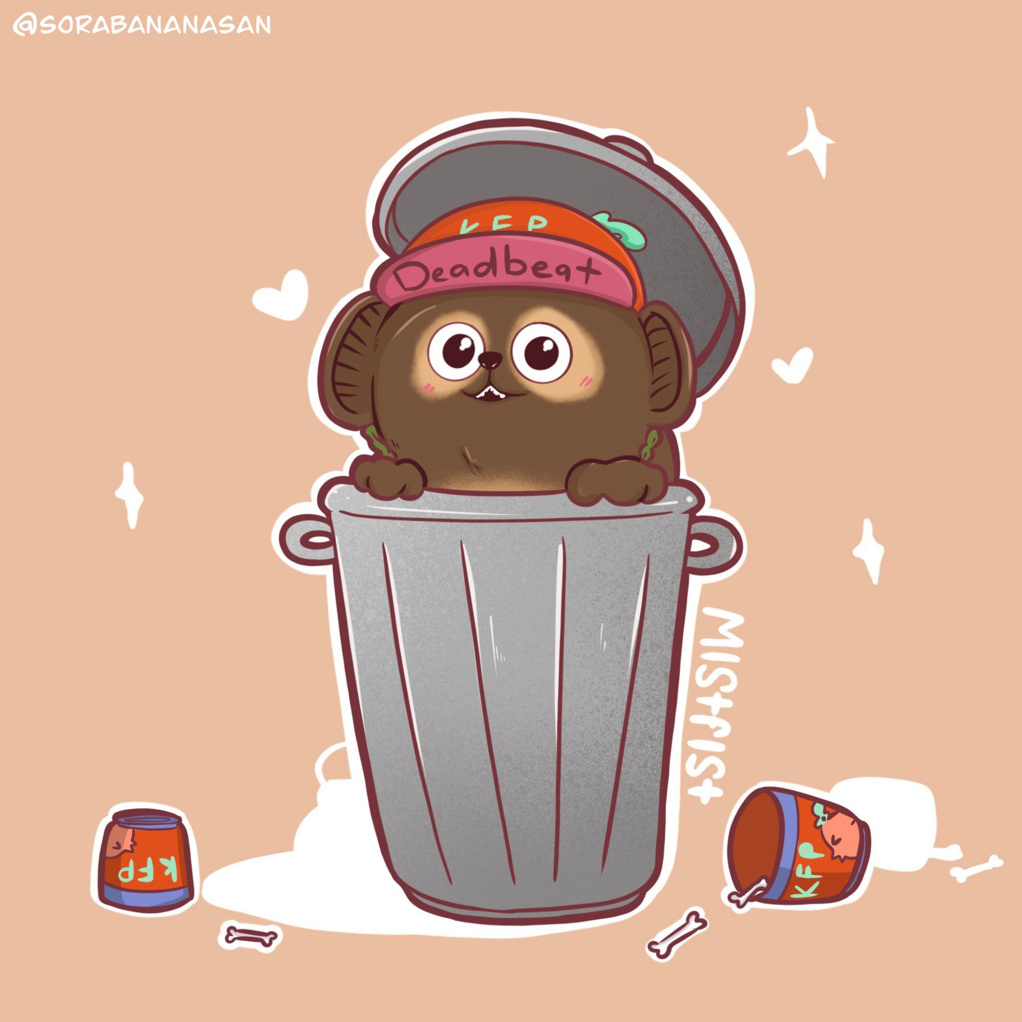 ✊🐔tanuki in a trashcan