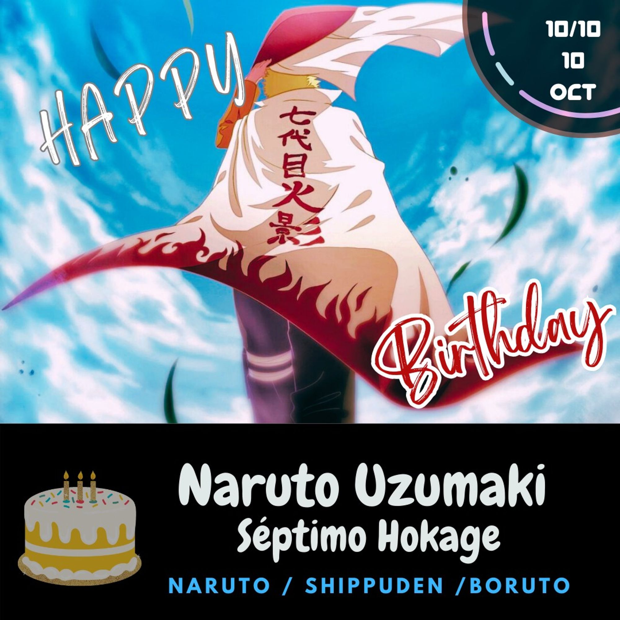 happy birthday card to naruto