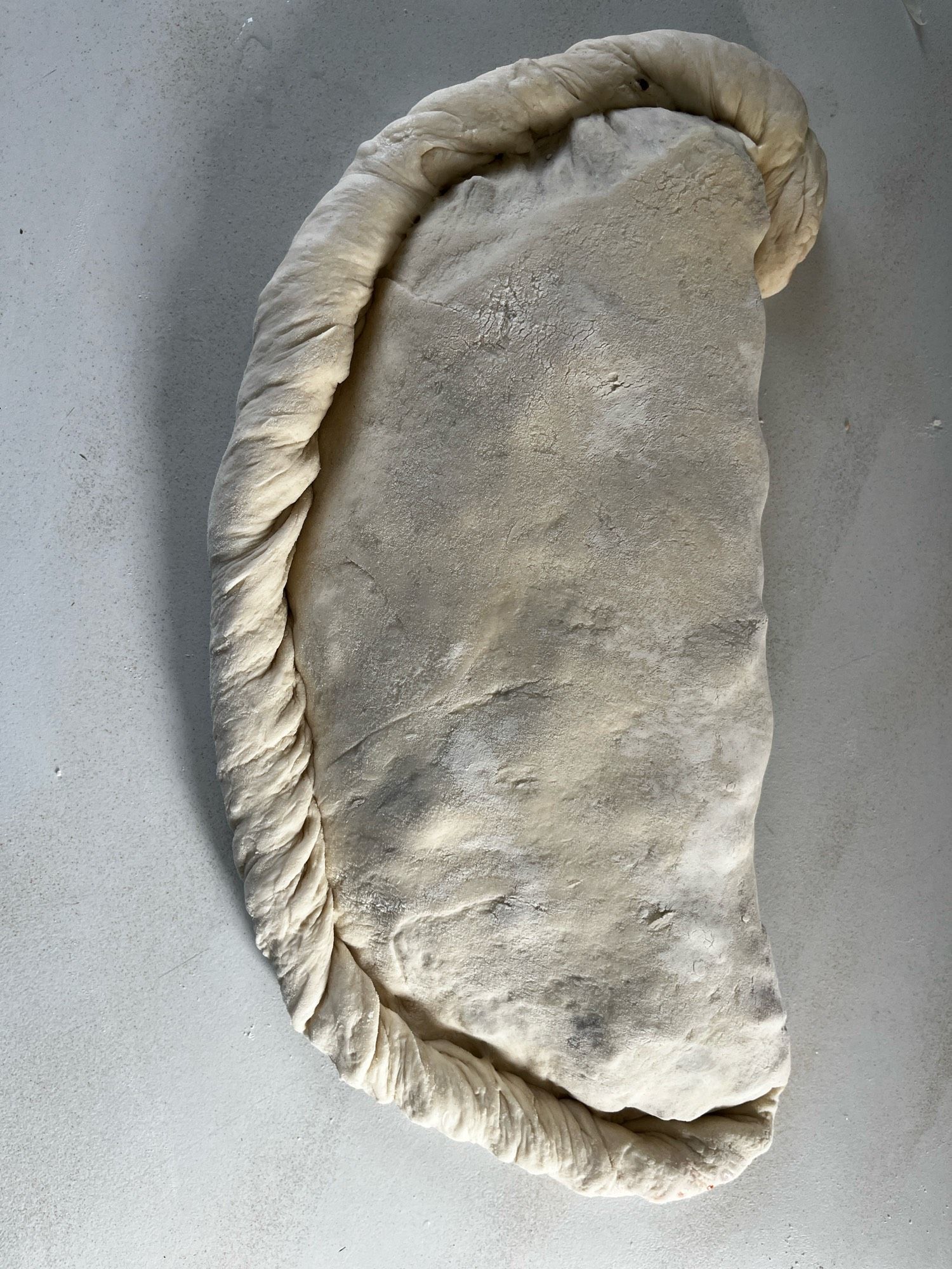 Completed calzone