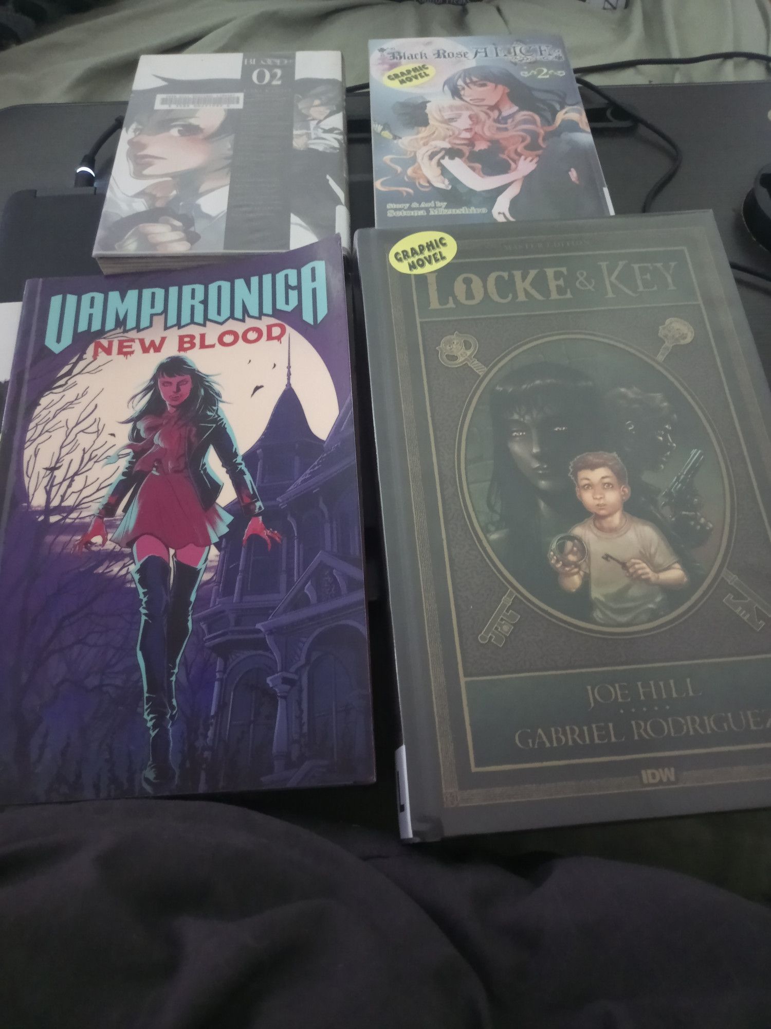 Comics Part 2: Returning Manga/others

Blood+ Volume 2
Black Rose Alice Volume 2
Vampironica: New Blood
Locke & Key Master Edition 1