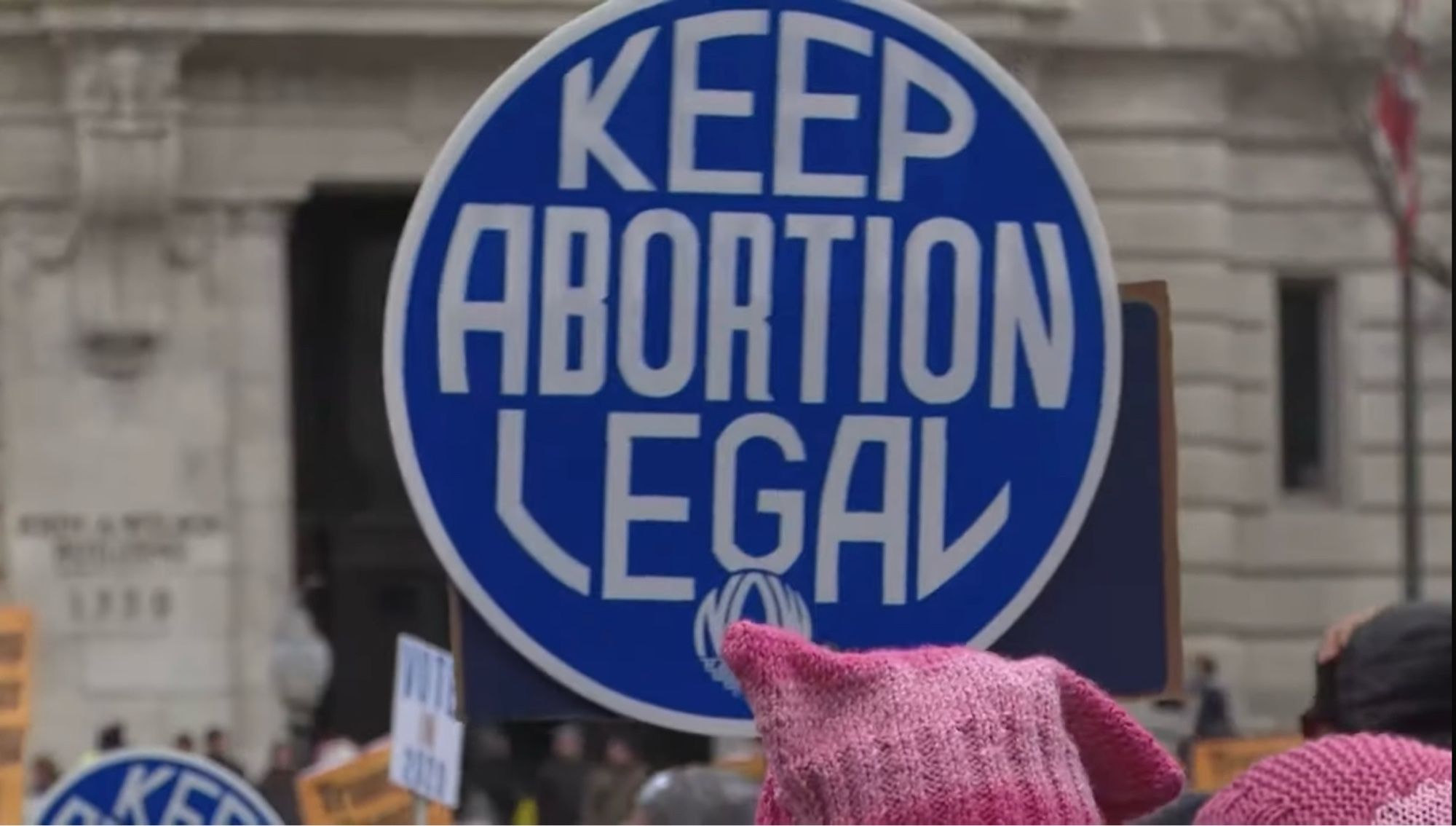 Keep abortion legal sign