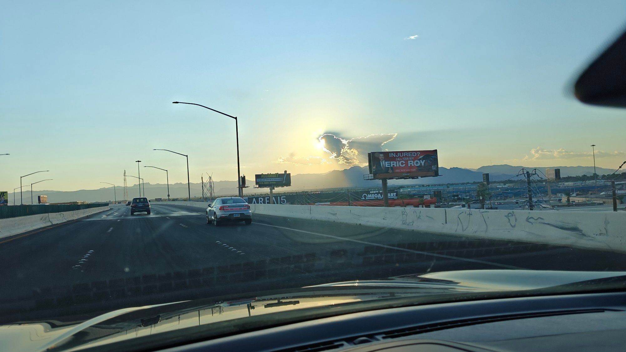 Sunset over the Nevada dessert