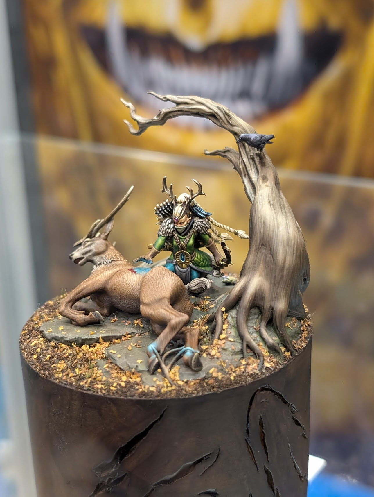 Wood elf diorama by Andy Wardle.