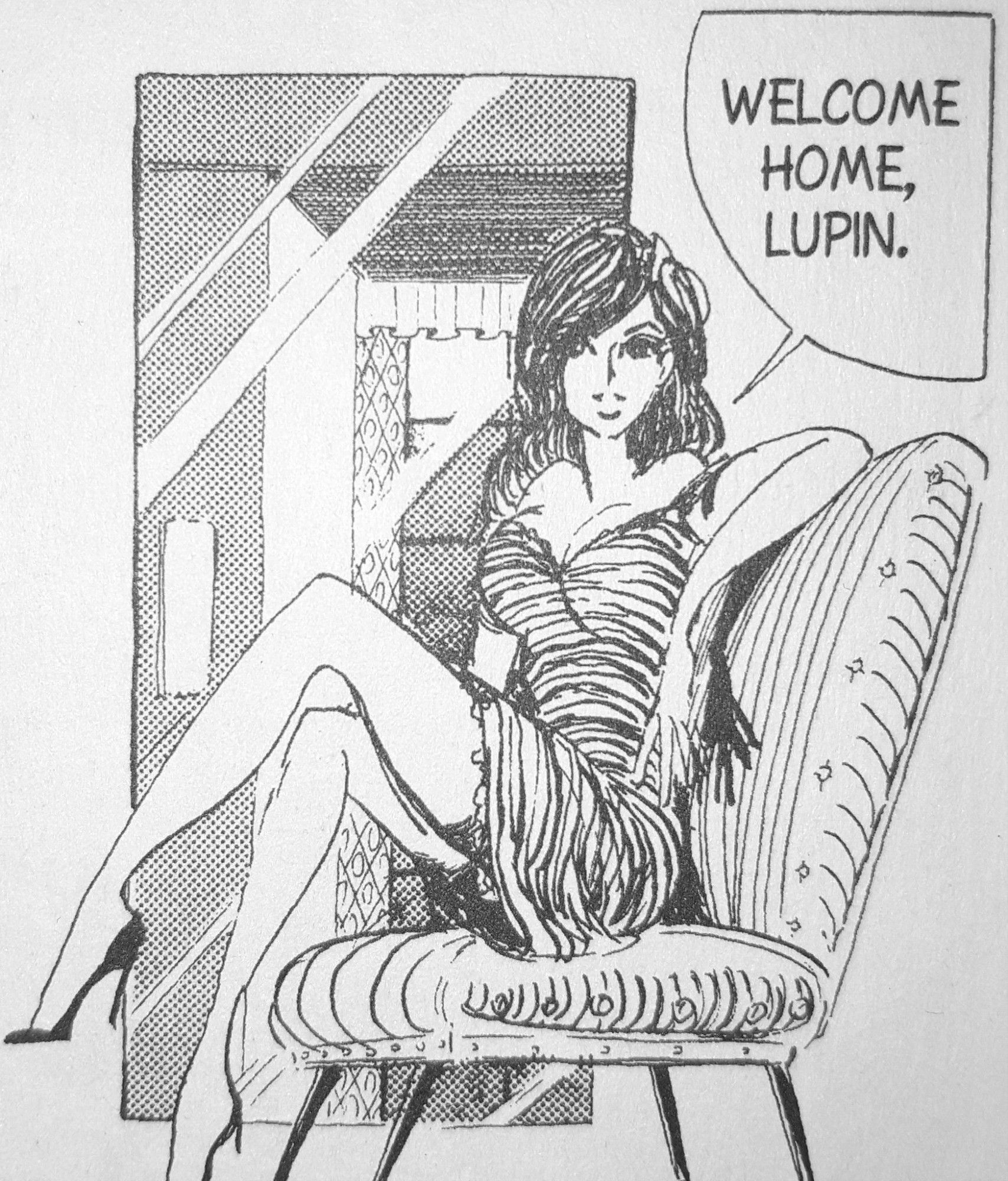 Scan de la version anglophone du manga Lupin III éditée par Tokyopop montrant le personnage Fujiko Mine