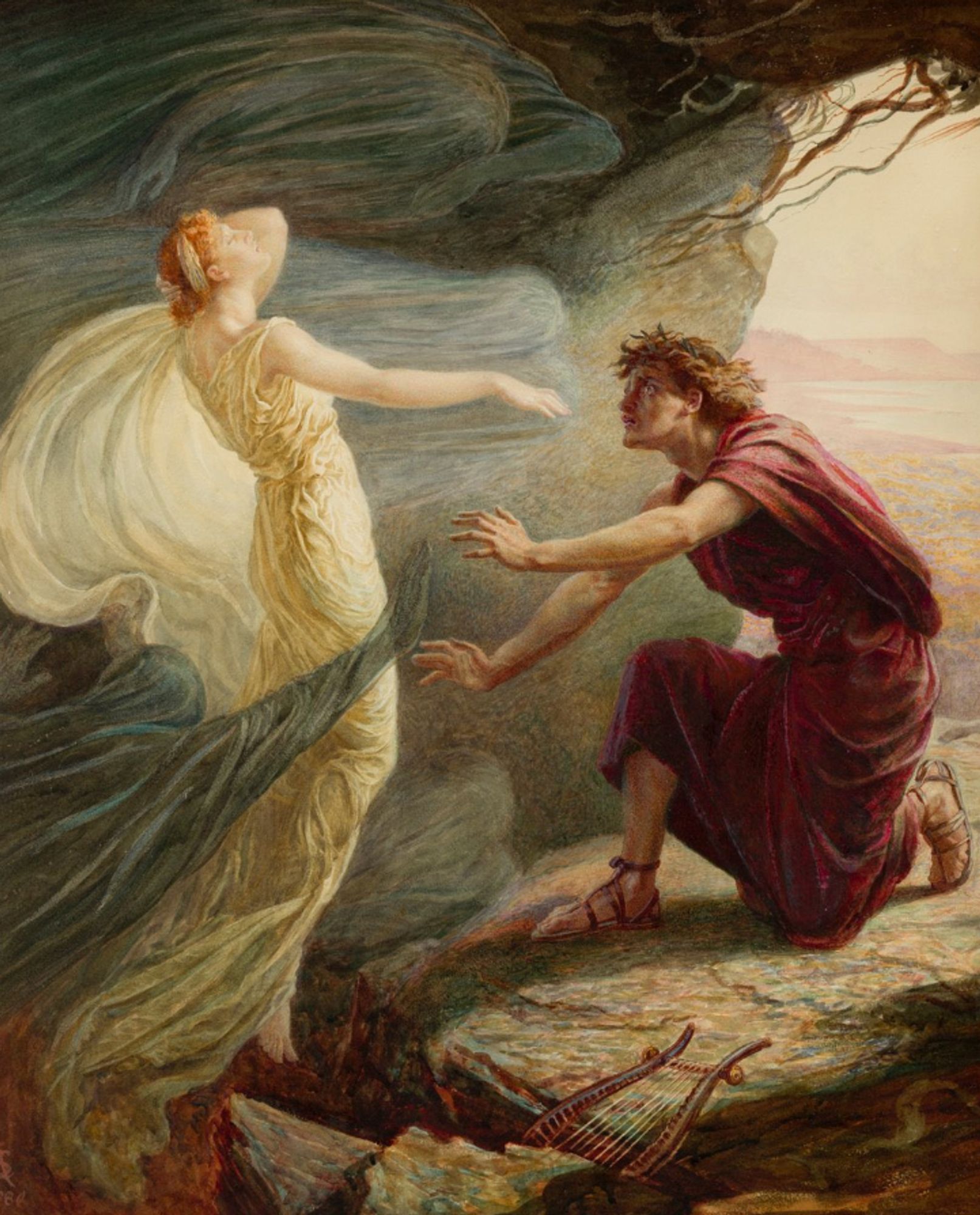 Orfeo y Eurídice (Catharine Adelaide Sparkes)
XIX, Prerrafaelismo (Colección privada)