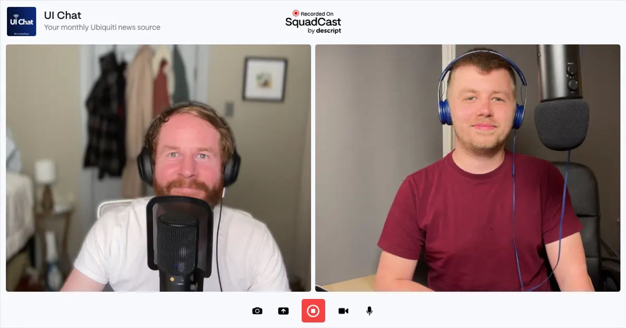 SquadShot from the June 2024 Episode of UI Chat. Evan McCann (left) and Alex Lowe (right)