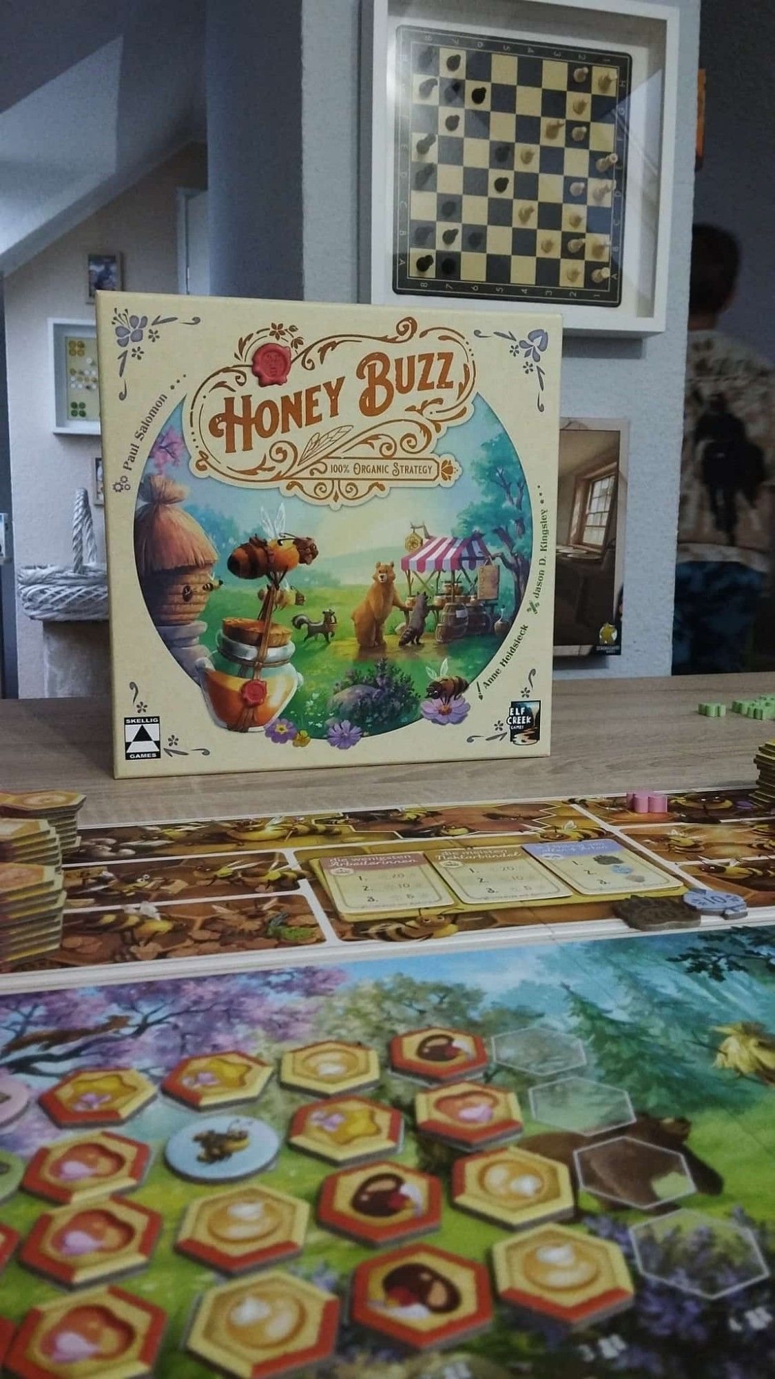 Aufbau Honey Buzz, Grundspiel.