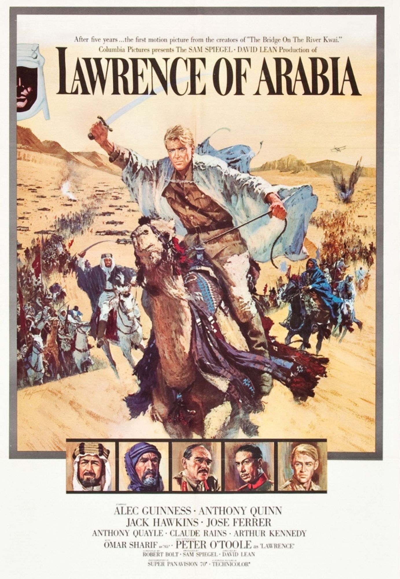 Lawrence of Arabia starring Peter o’Toole as Lawrence