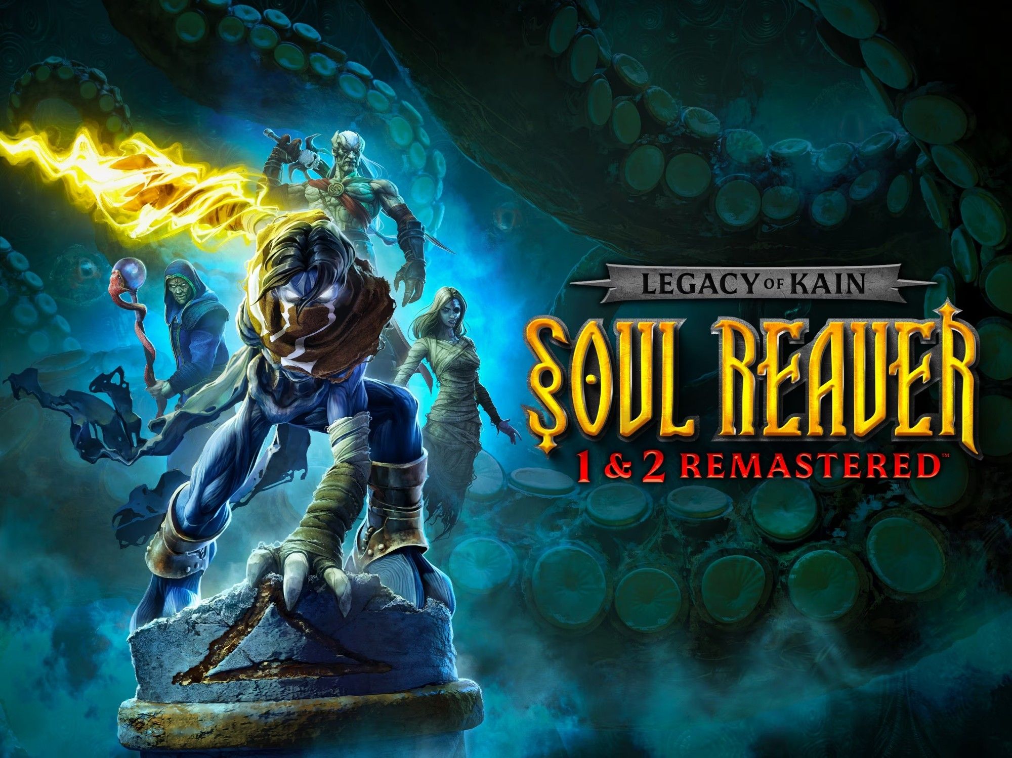 Key art for "Legacy of Kain: Soul Reaver 1 & 2 Remastered."