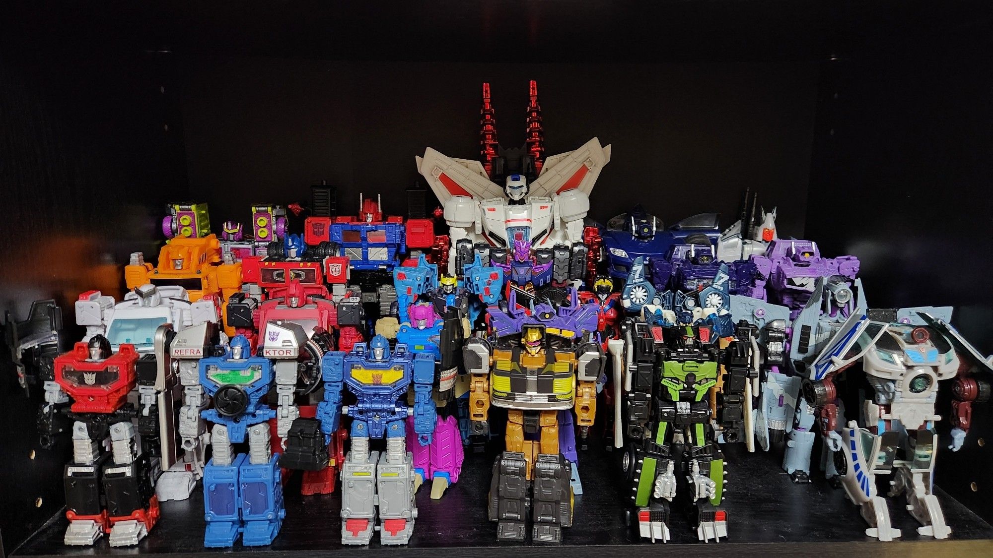 Another shelf full of Transformers