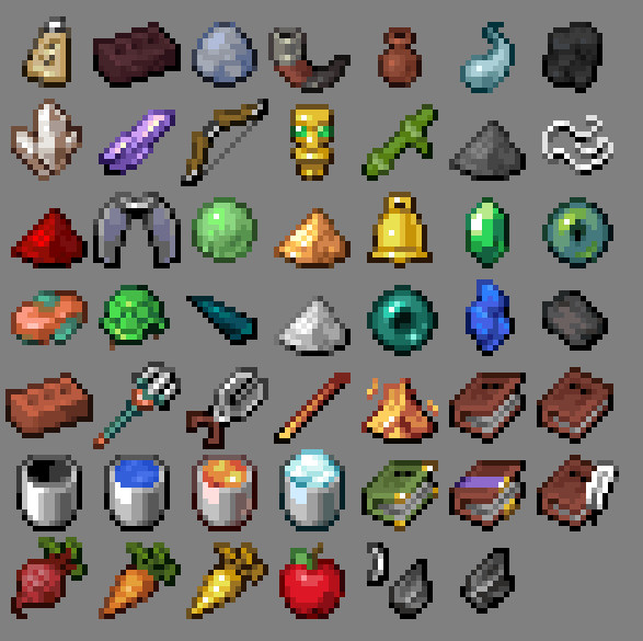 Some Minecraft Items for my resource pack.