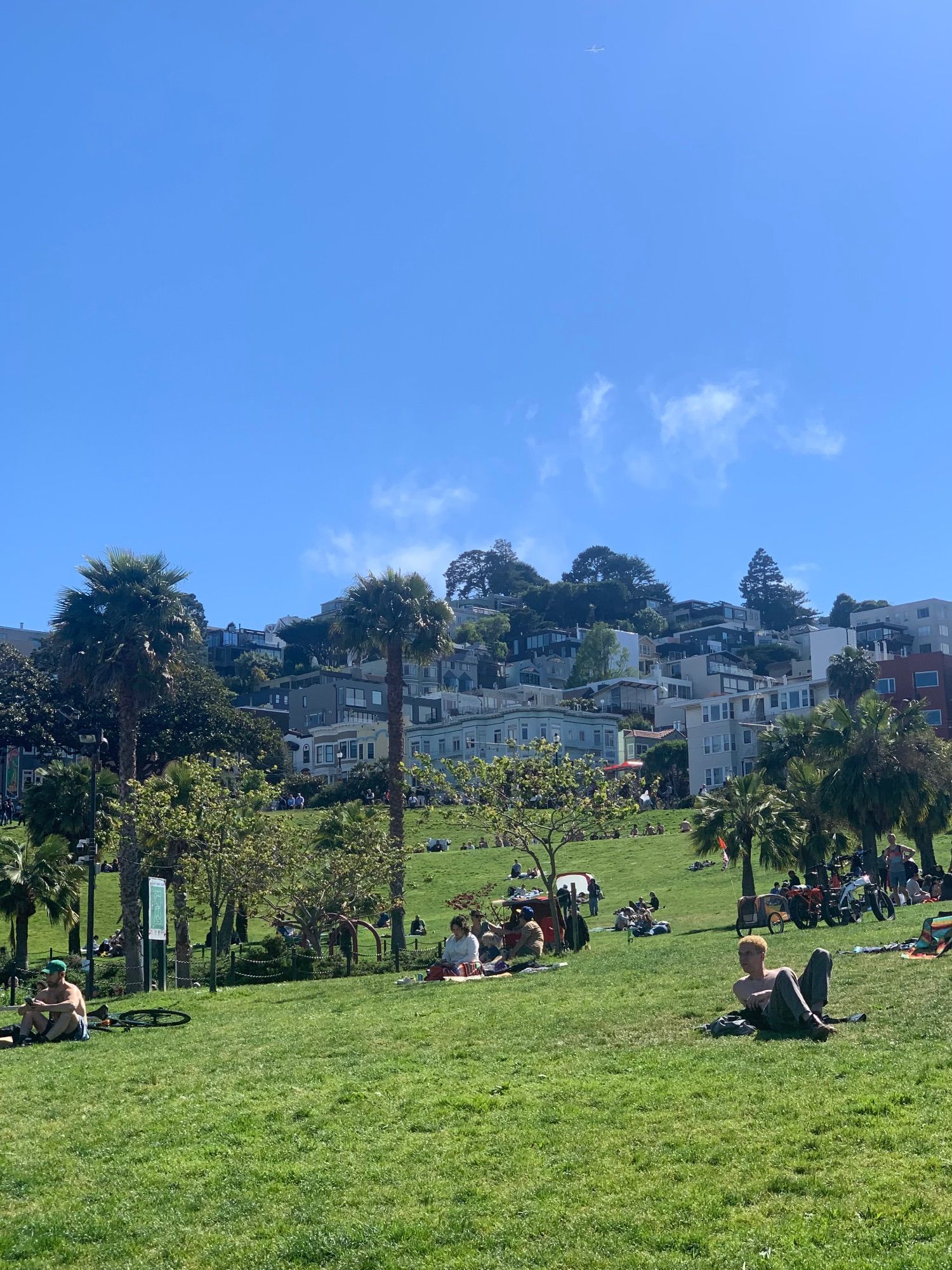 From the middle of Dolores Park looking back to where all the pictures start.