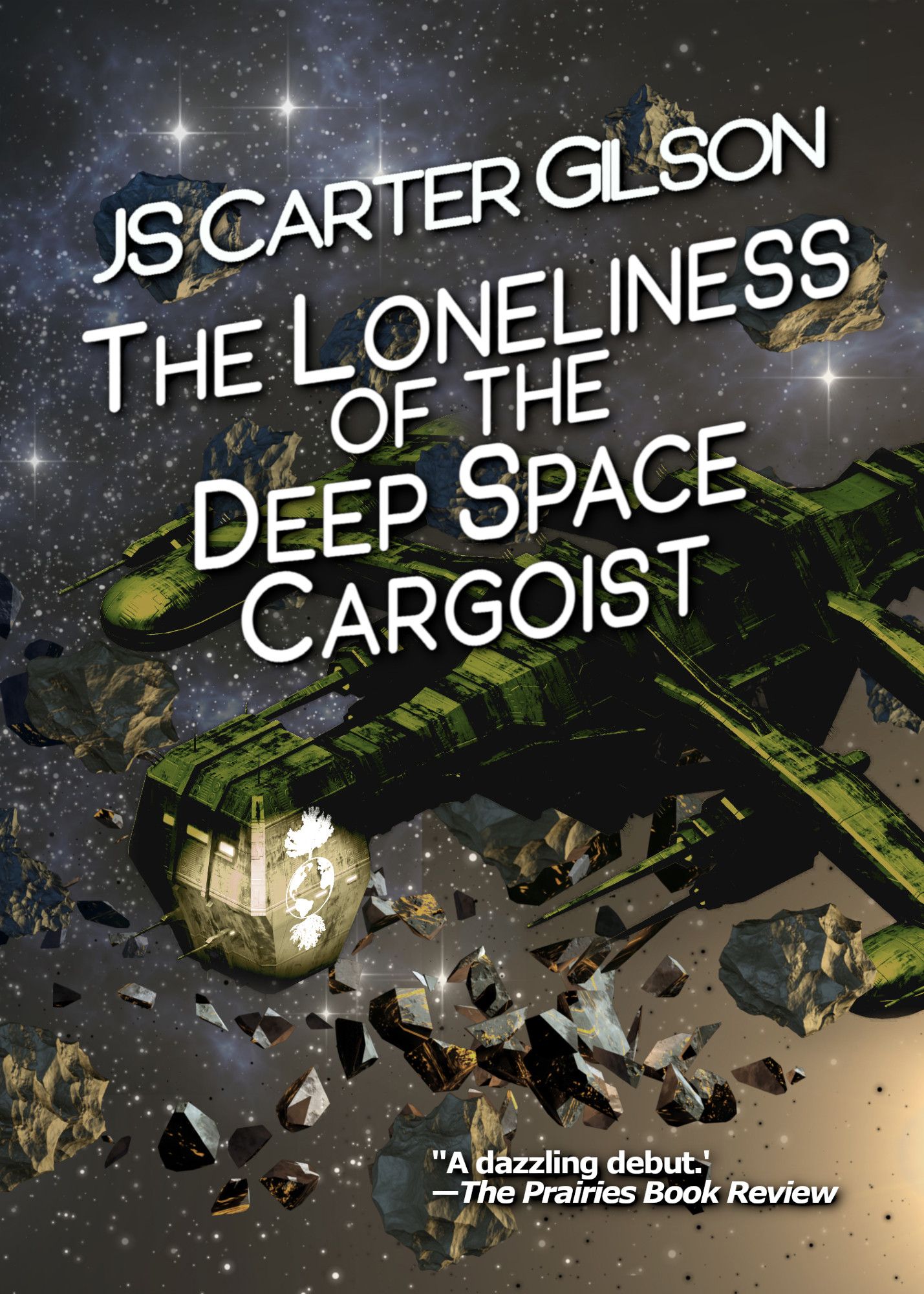 THE LONELINESS OF THE DEEP SPACE CARGOIST by JS Carter Gilson

(cover features a spaceship flying through a debris field)

Alone. Afraid. Fighting to survive.

A collision with space debris has left a gigantic hole in Inez Stanton's ship, nearly crippling it. Inez is a cargoist, that rare breed of adventurer who takes to deep space solo, ferrying valuable cargo for the Tenth Great and Glorious Browns Company. Now she's in a race against her own rig's spaceworthiness, and that might not be the worst part.

The totalitarian Free Earth, led by the populist Brother Lin, has also lost a ship on this lane, and is intent on finding out why. The Company wants their cargo delivered and can make Inez's life very difficult if she doesn't succeed. With the nearest waystation three days away, death in the cold vacuum of space is a distinct possibility as well.

The clock is ticking for her to deliver her cargo. But will she want to when she finds out what she's actually carrying?