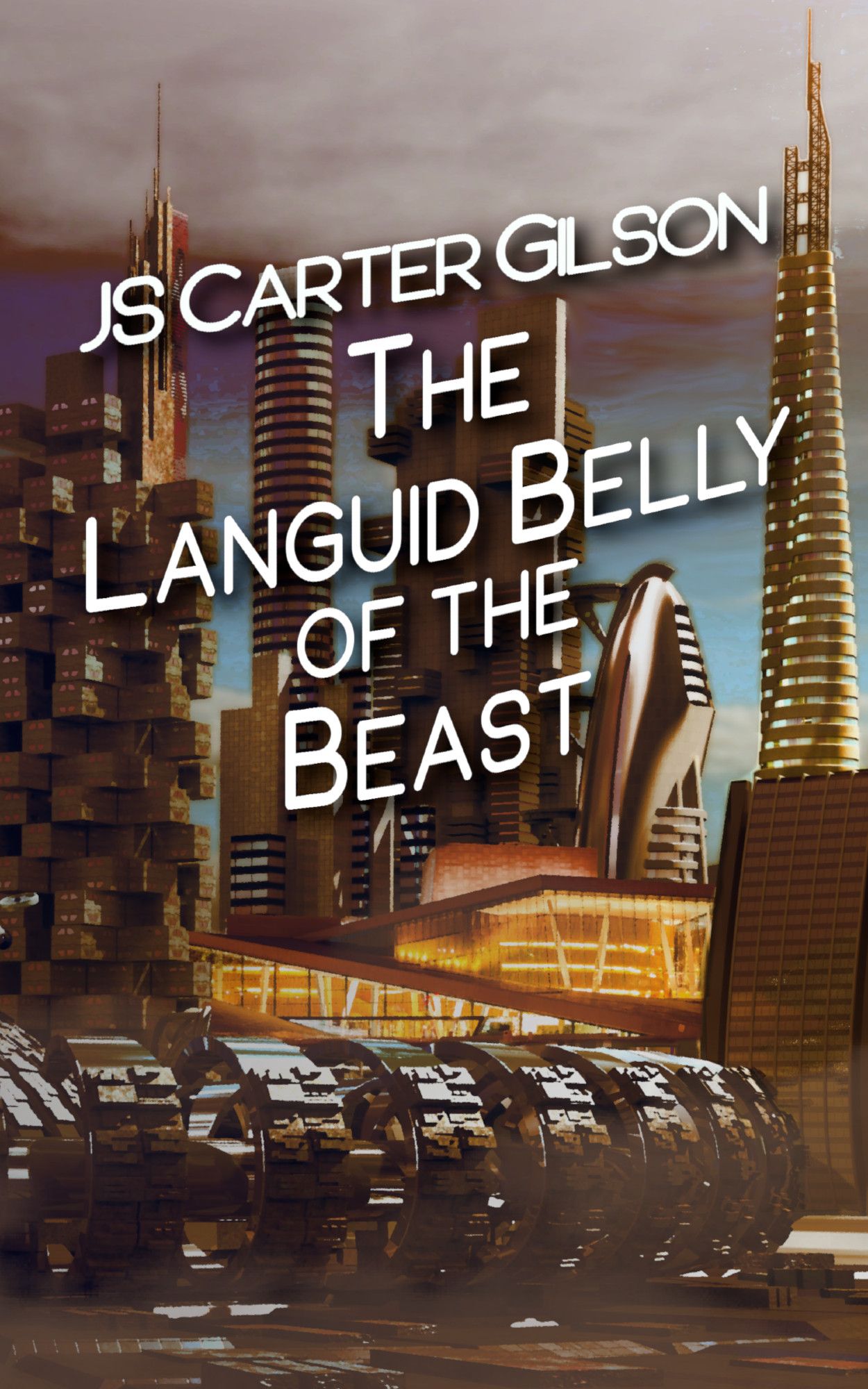 THE LANGUID BELLY OF THE BEAST by JS Carter Gilson

(cover shows a futuristic city with clouds of pollution, and the Oslo Opera House at the center)

The job: Deliver one revolutionary for hire to a secret meeting.
The catch: He needs to be delivered to Earth. THE Earth. Ancestral home of humanity and the seat of power for the paradoxically named Free Earth.

If it wasn't for the money, Inez would never have taken this job. If she was given the option not to take it, which come to think of it she definitely wasn't. Inez is a cargoist, and while this charming man is not cargo, this was still her vocation.

While she is enjoying the new cloak and dagger job, she won't be able to do it alone. She needs someone who can get her past the Free Earth security computers, which means reconnecting with Sara Ringwald. Sara, her ex-lover, who is most definitely up to something.

As they get ever closer to Earth, one thing becomes very clear: Suddenly, her jobs have consequences.