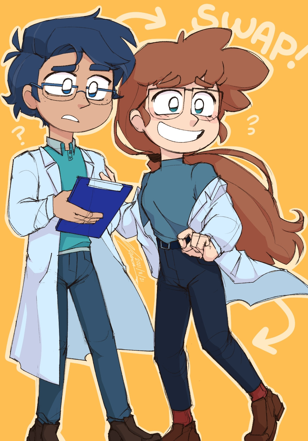 (RD) an AU where Ada and Ian swap personalities!