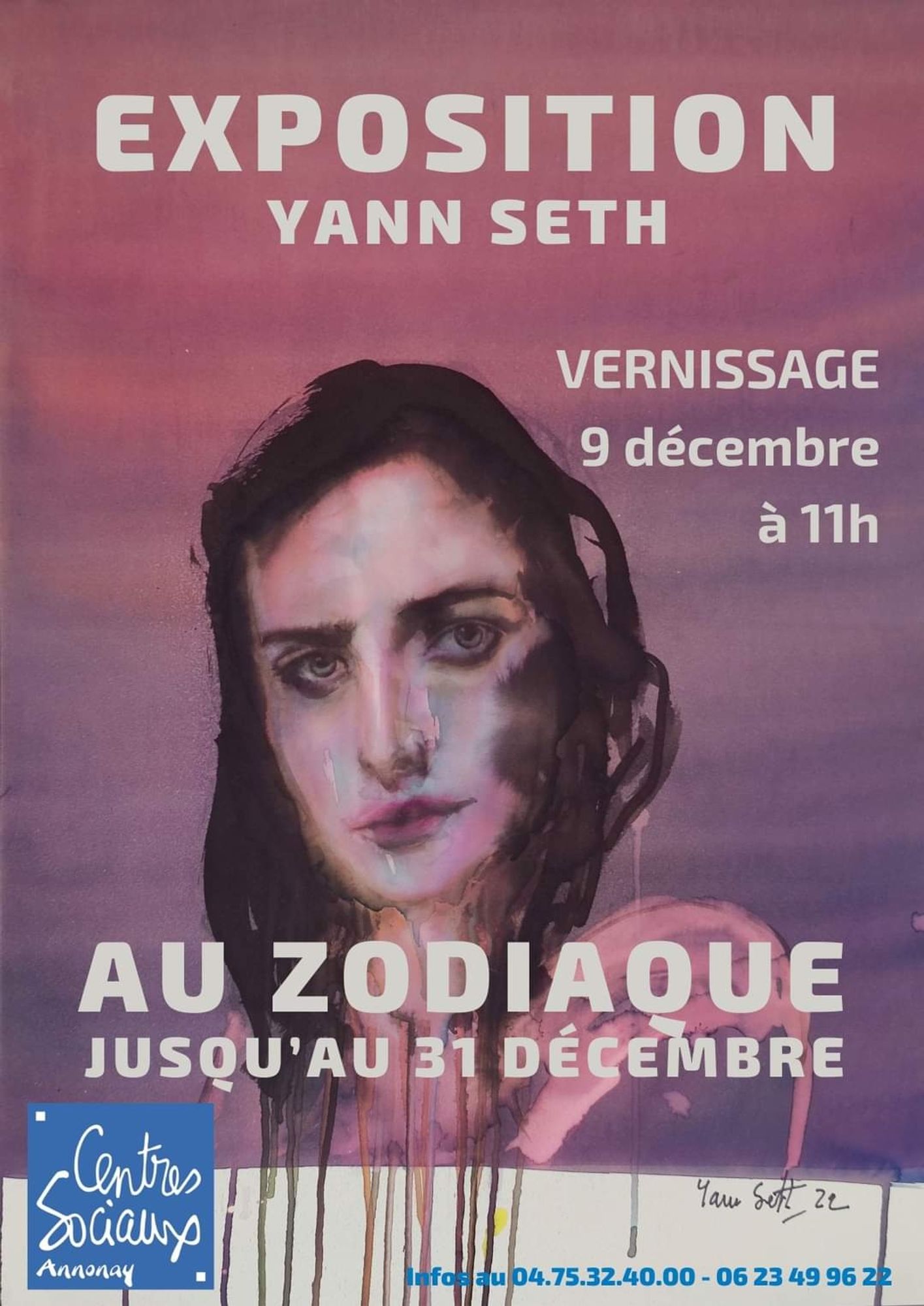 Photo d'une peinture présente a l'exposition Yann Seth, Annonay, Ardèche