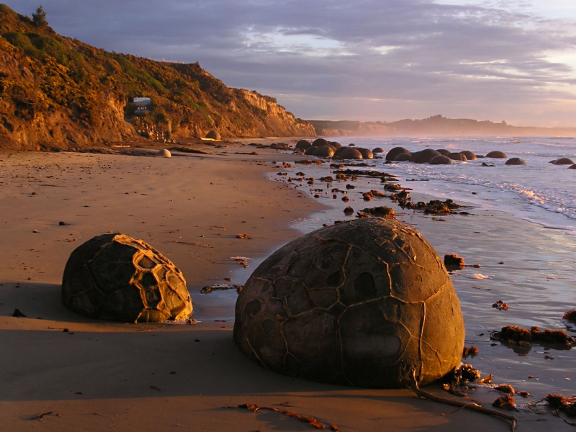 "The Moeraki Boulders at sunrise."
CREDIT:  Karsten Sperling