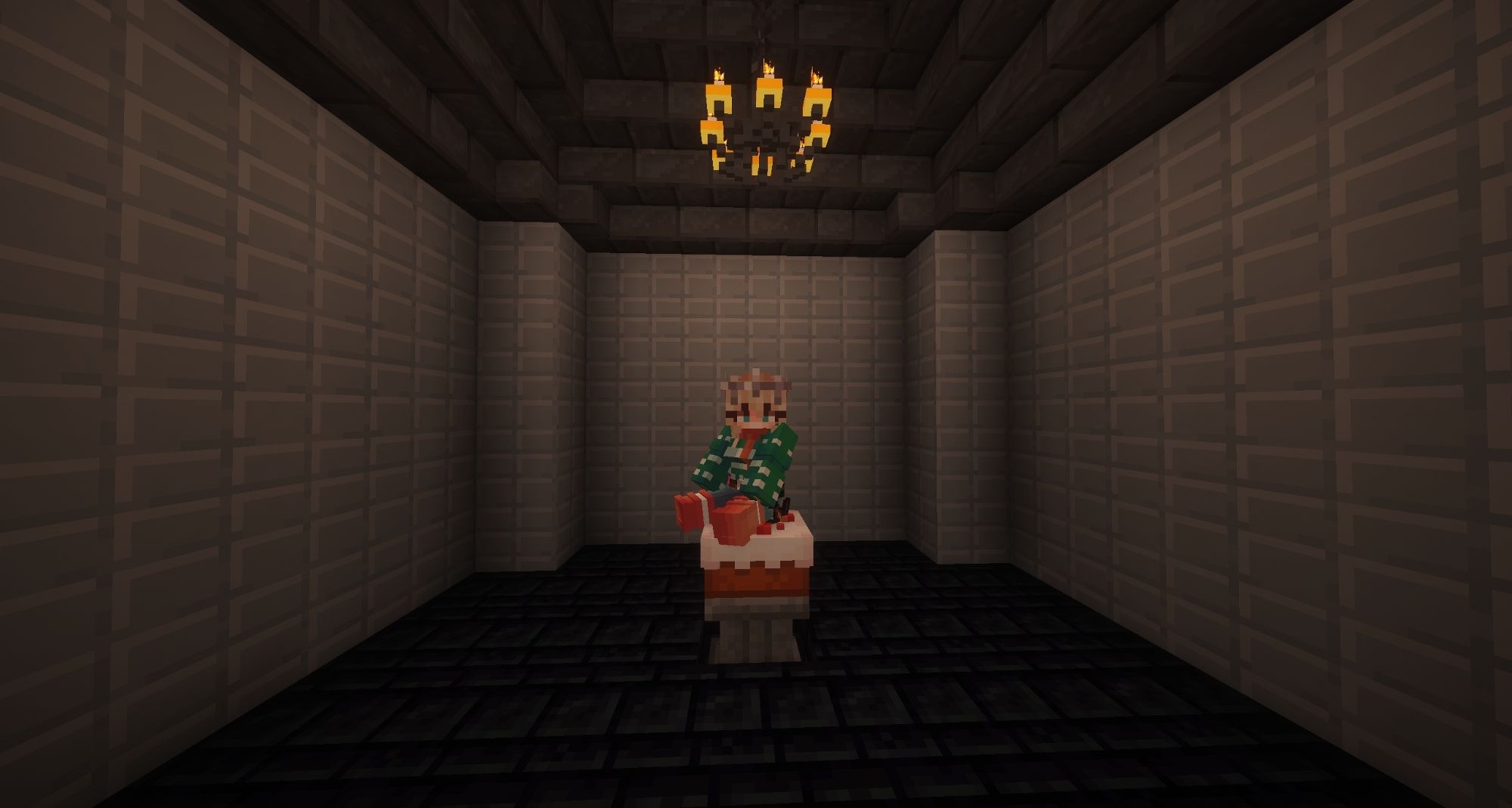 early picture of the tek knight cave in minecraft