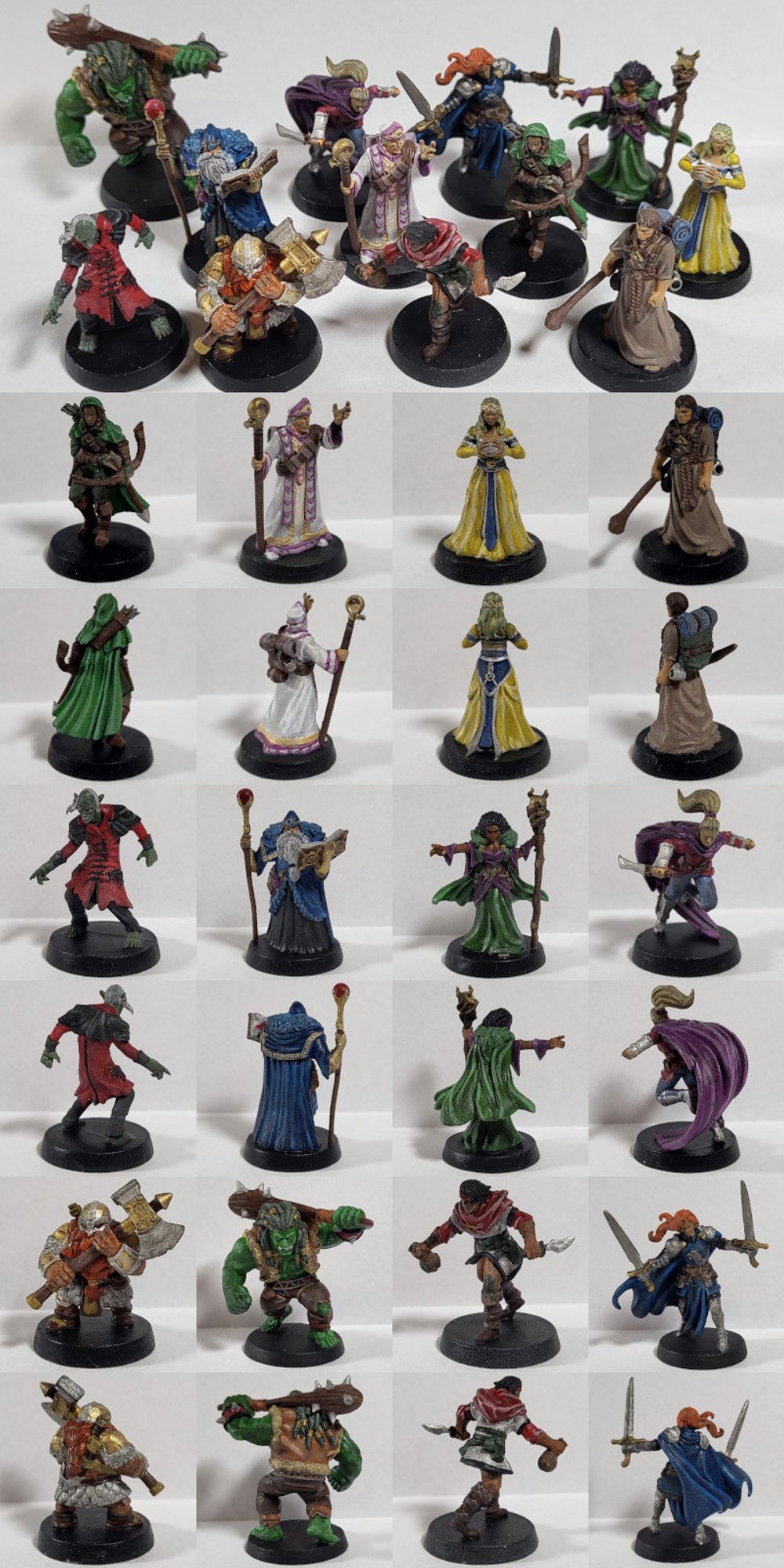 Die 12 Figuren aus dem Talismanbrettspiel. Alle bemalt, schön but und ganz gut aussehend.