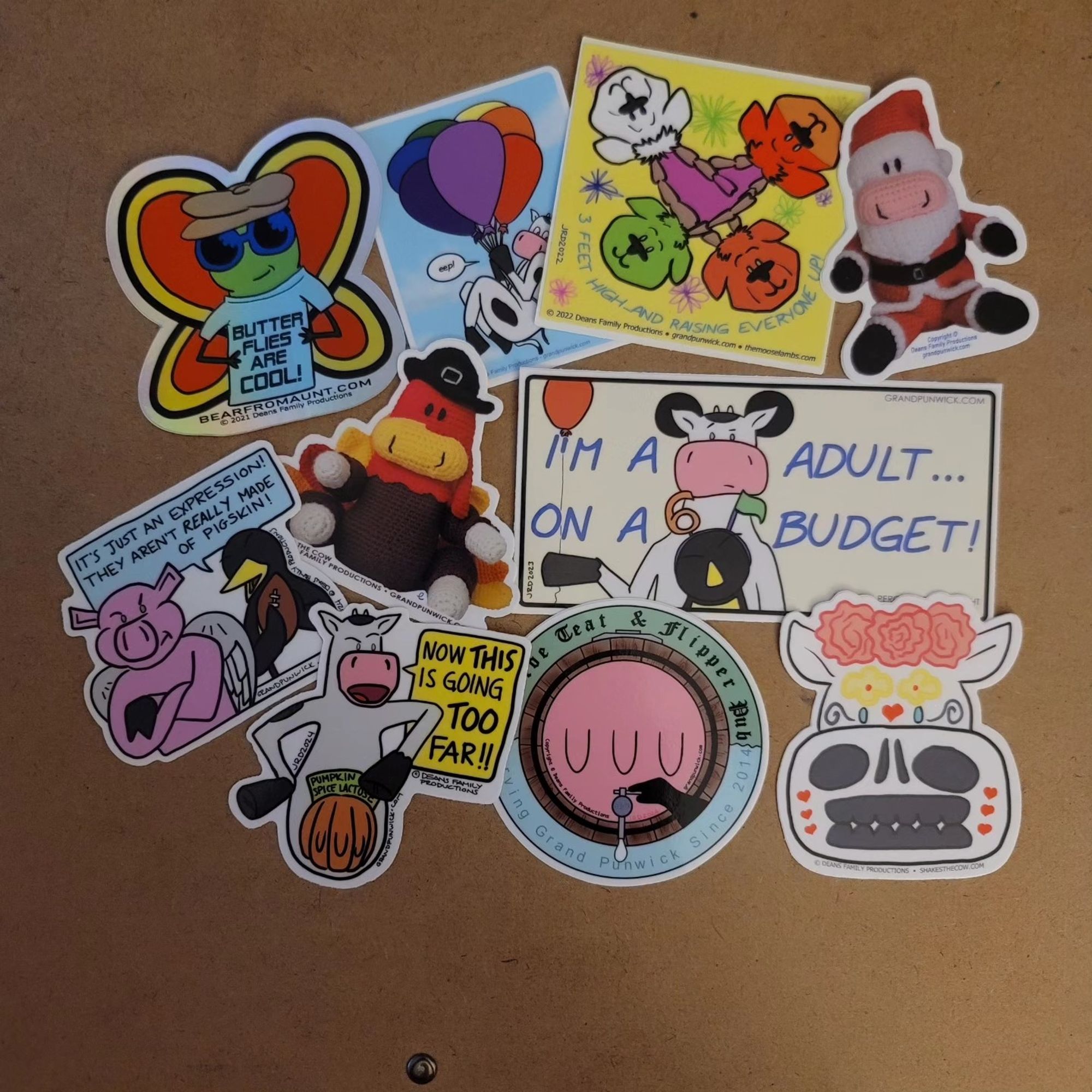 More stickers with art by Robert Deans