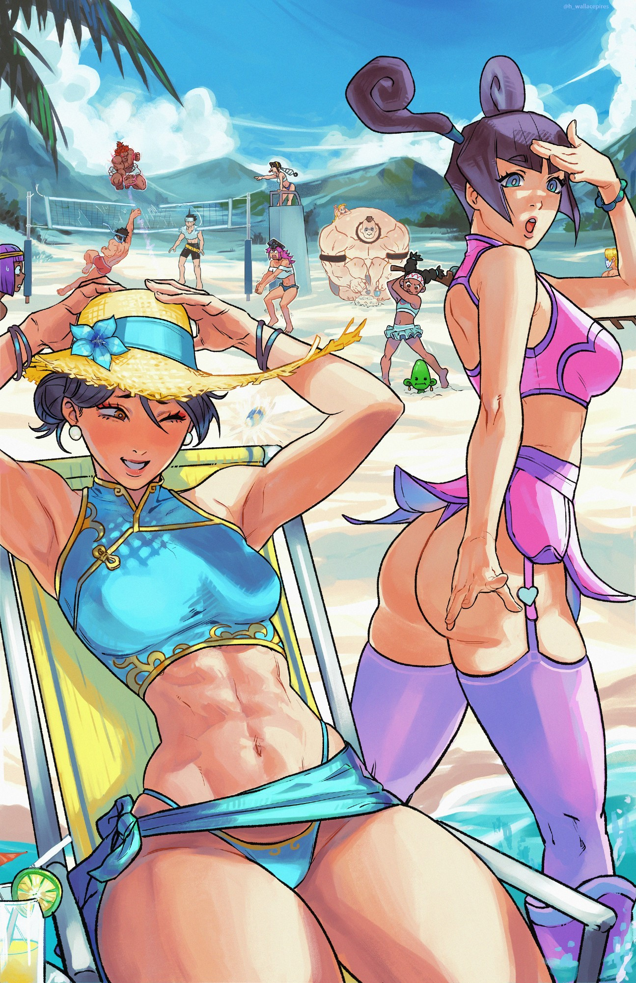 nsfw, swimsuit, udon, chun-li