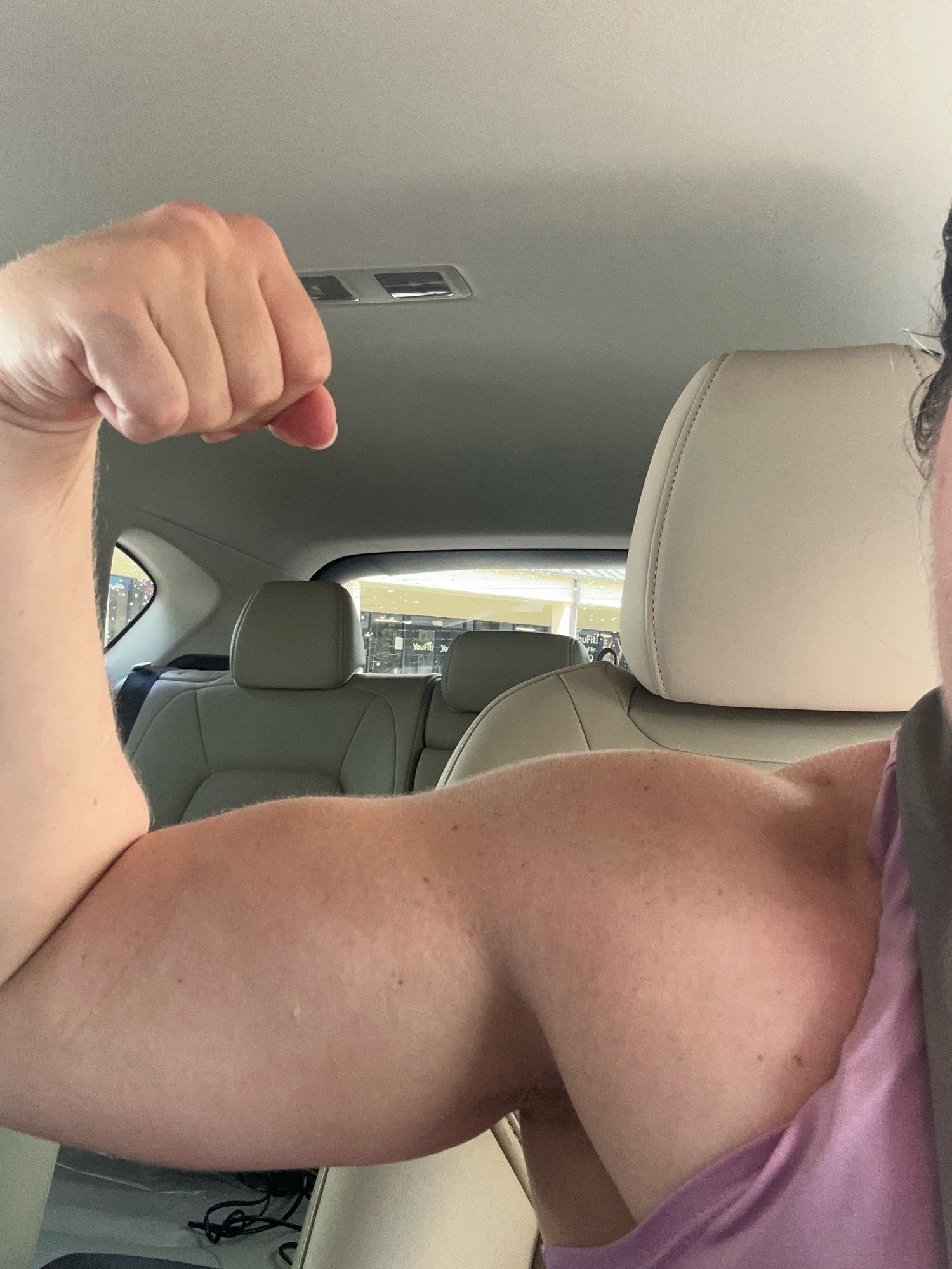 A pumped bicep direct from the gym, it looks like the emoji