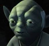 It's a picture of Yoda and yet, because it's from Star Wars Rebels, it is decidedly NOT a picture of Yoda. The animation style looks awful.