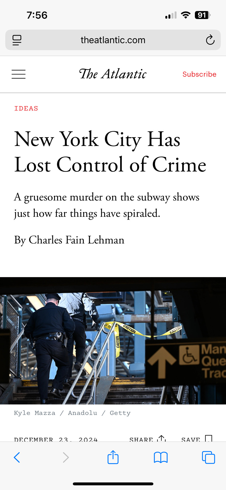 Same fucking asshole wrote the same dumb article about NYC