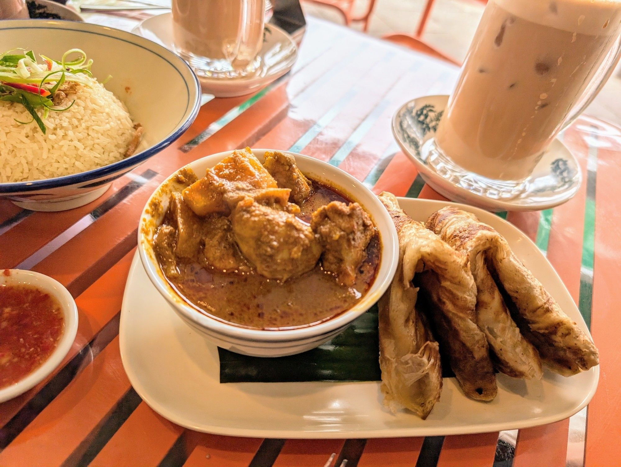 Roti canai and curry