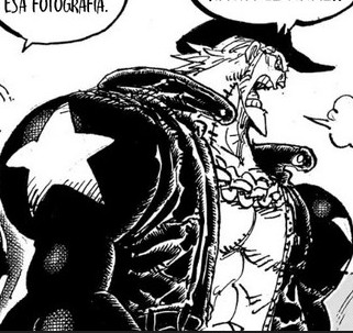 A different picture of Franky in a black jacket yelling. 