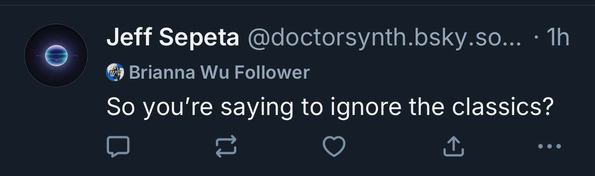 someone with questionable politics deliberately misrepresenting OP’s skeet. shocking. 