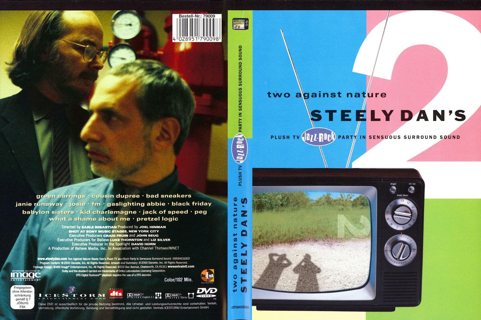 inlay of the german "steely dan - two against nature" dvd on icestorm entertainment