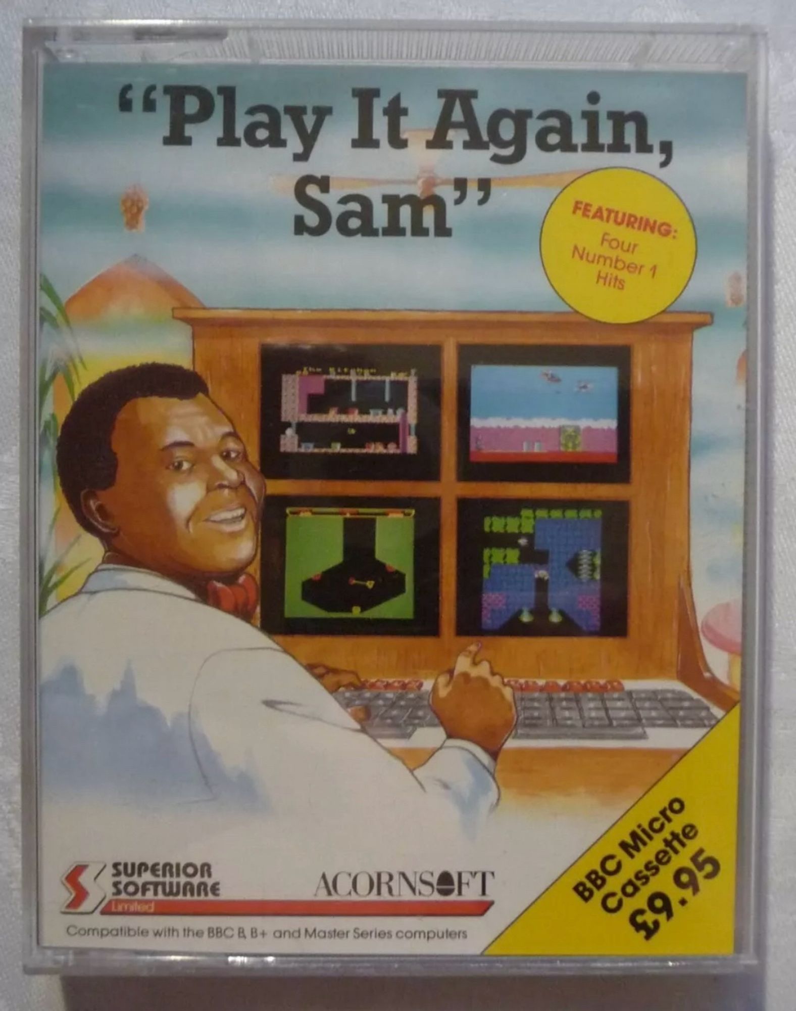 A cassette copy of the first “Play It Again, Sam” compilations for the BBC Micro. Citadel, Stryker’s Run, Thrust and that other one we never played.