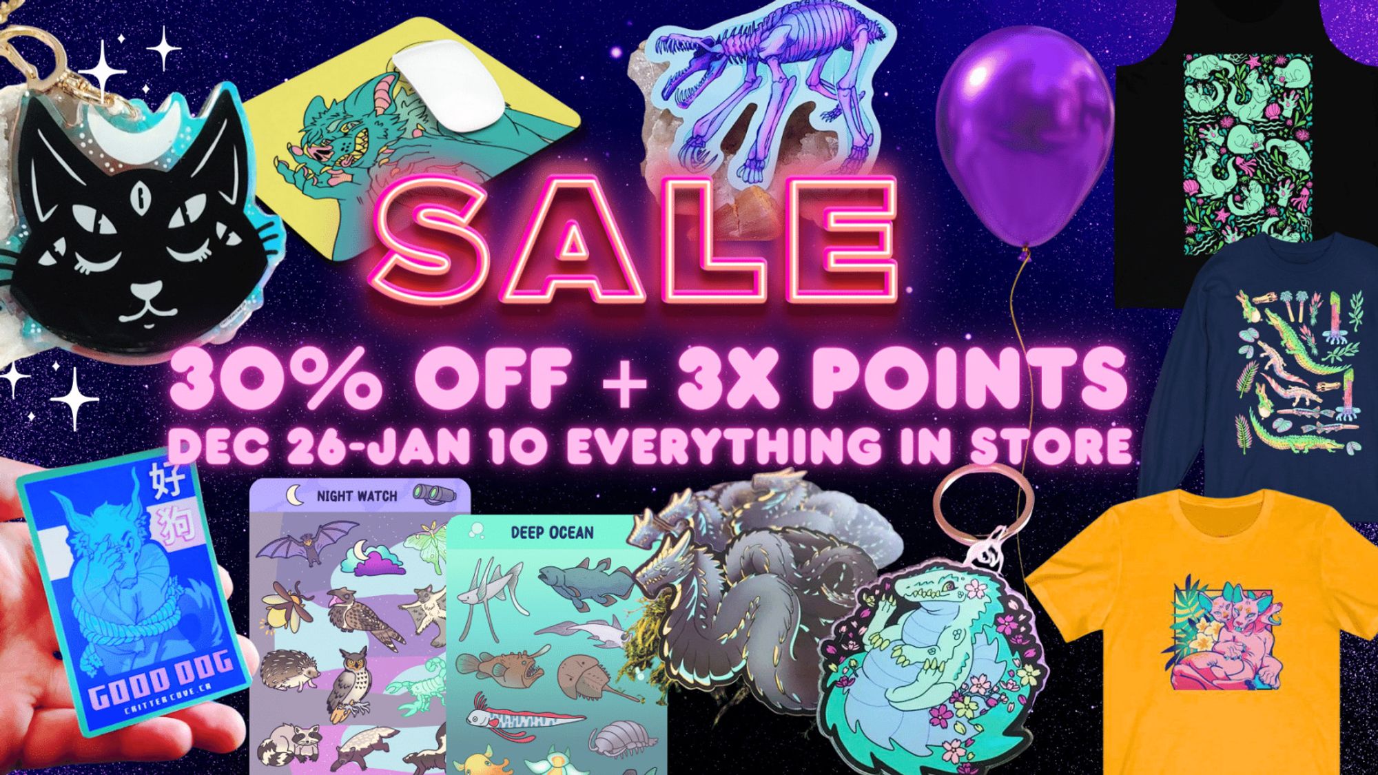 crittercove.ca 30% off AND triple reward points till Jan 10th on entire shop!