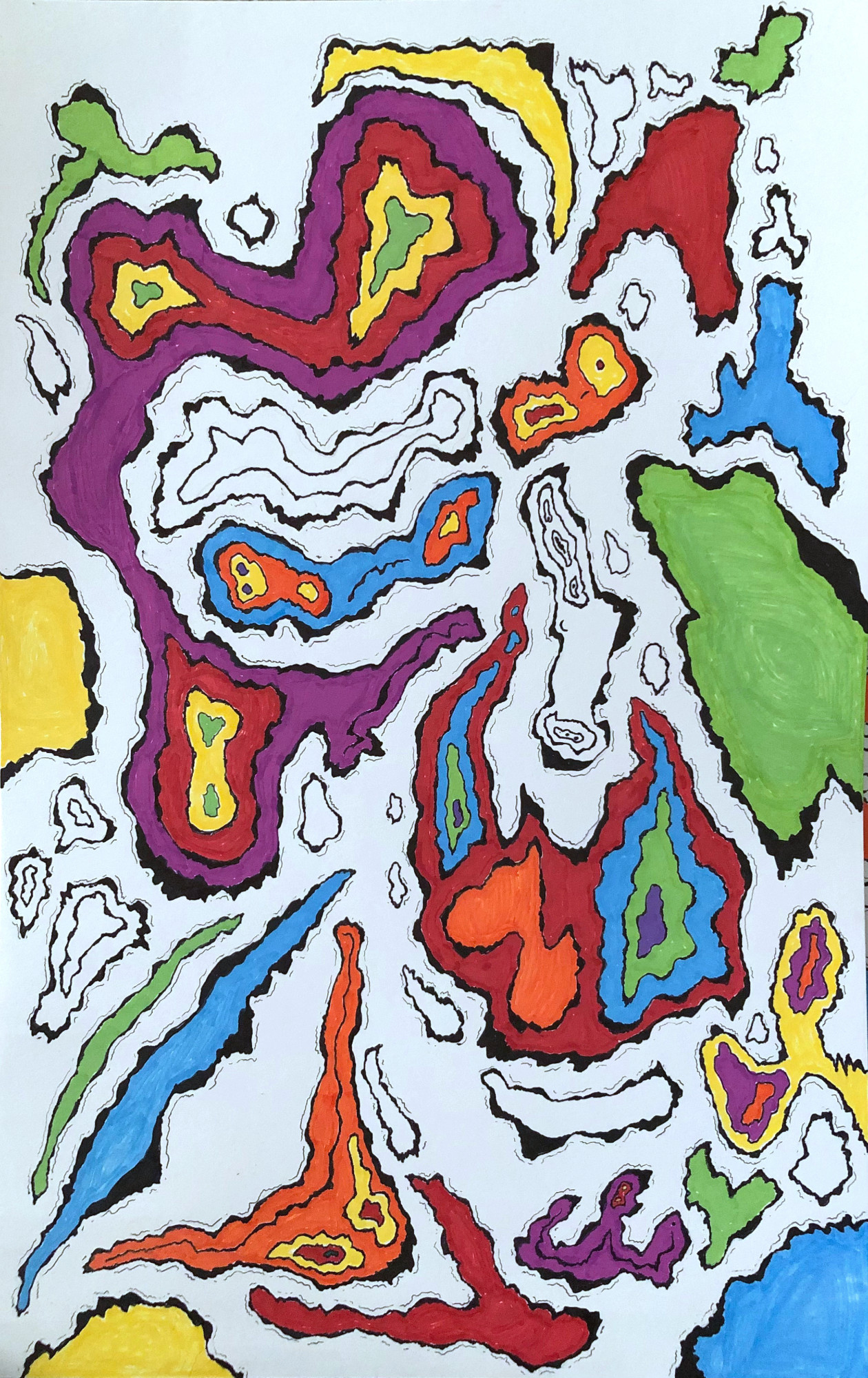 "Above a Blinding Star (left)" - marker.