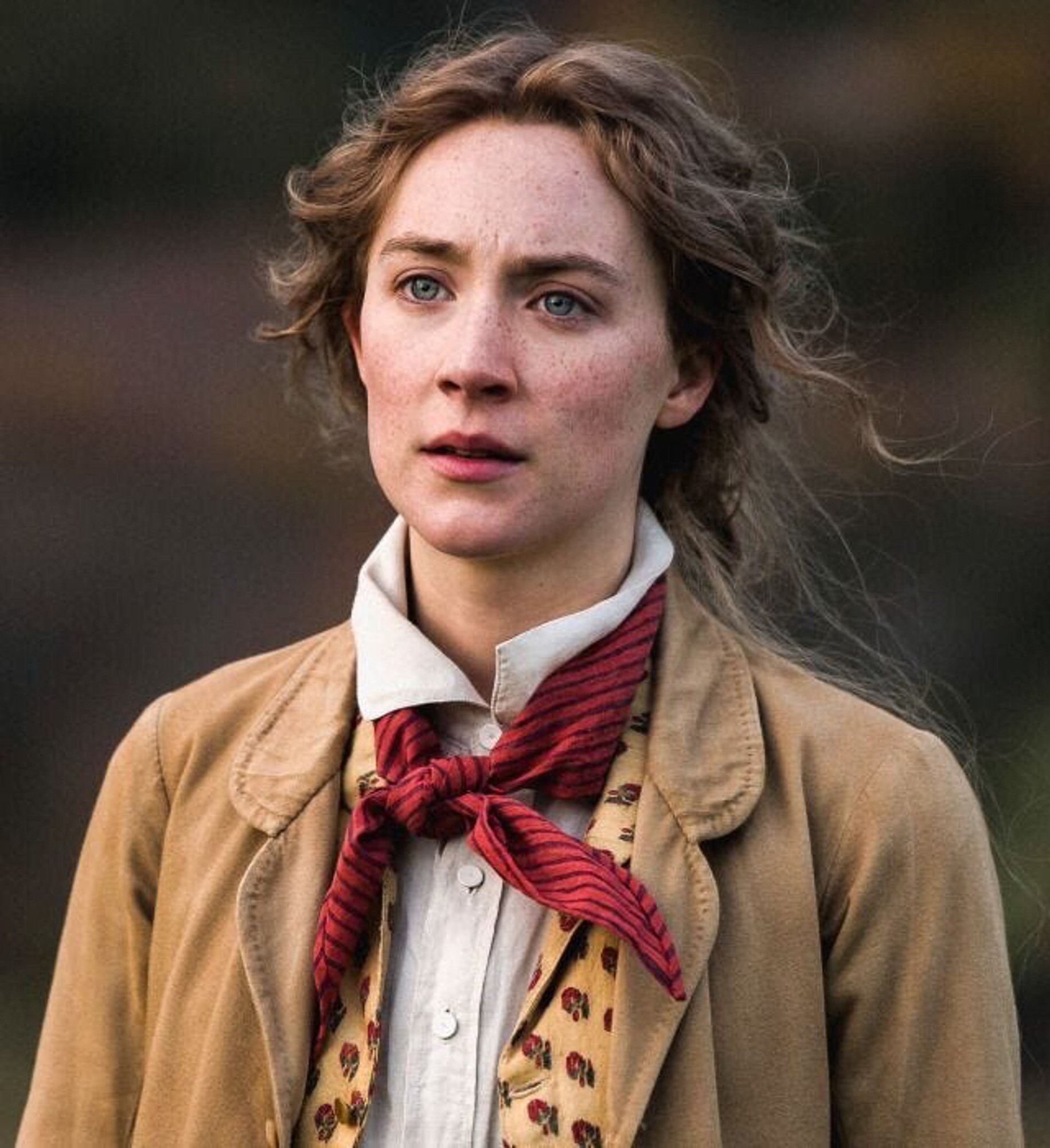 saoirse ronan as jo march in little women. i’m sorry if i donked up the spelling of her name i can’t remember how many vowels there are offhand.