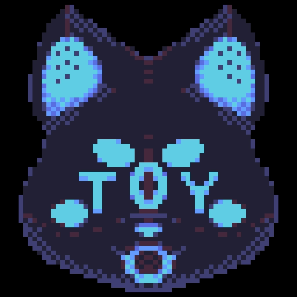 Same character in a rubber suit with the word "toy" on its face