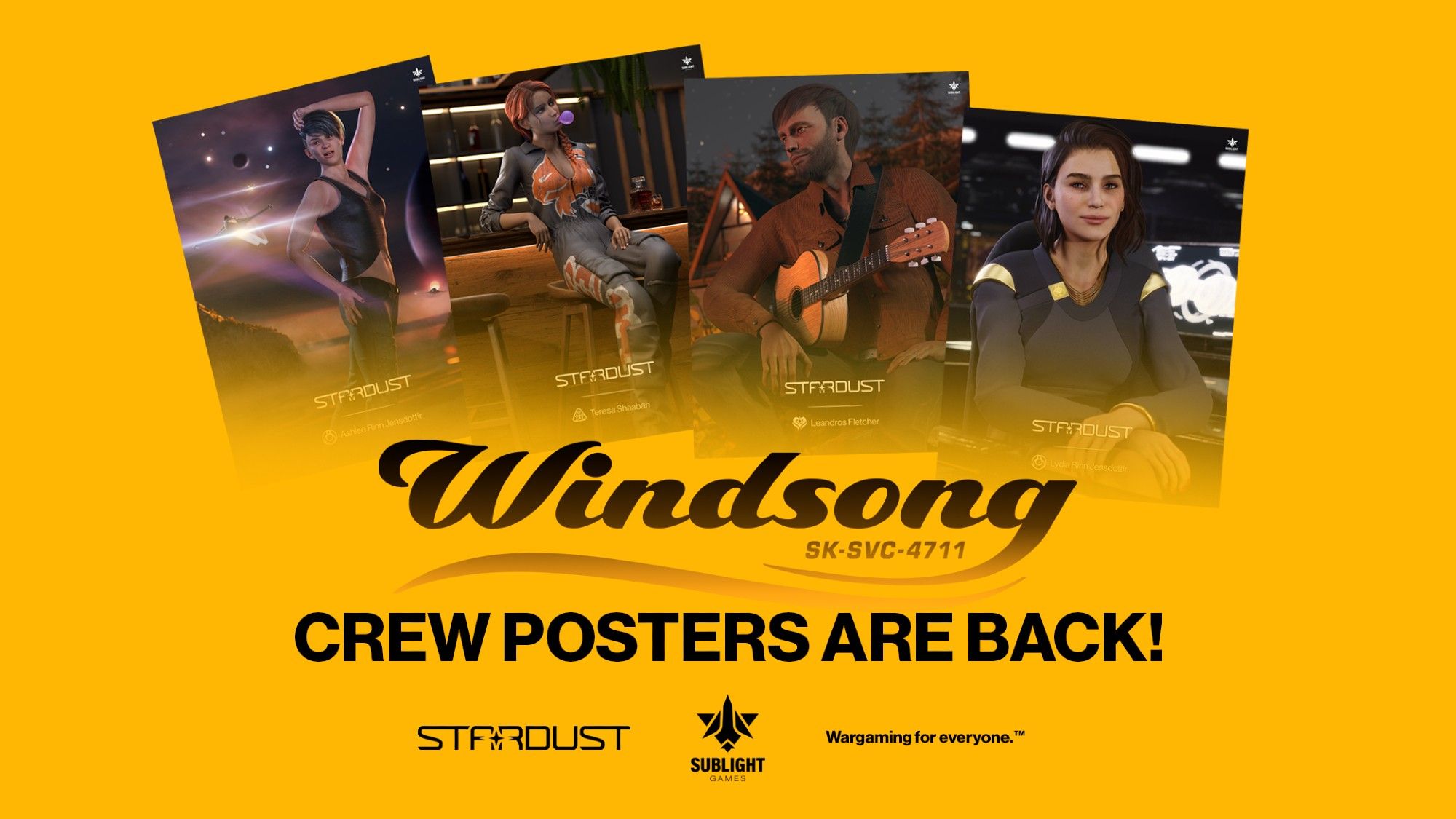 Windsong crew posters are back!