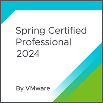 Spring Certified Professional 2024 badge