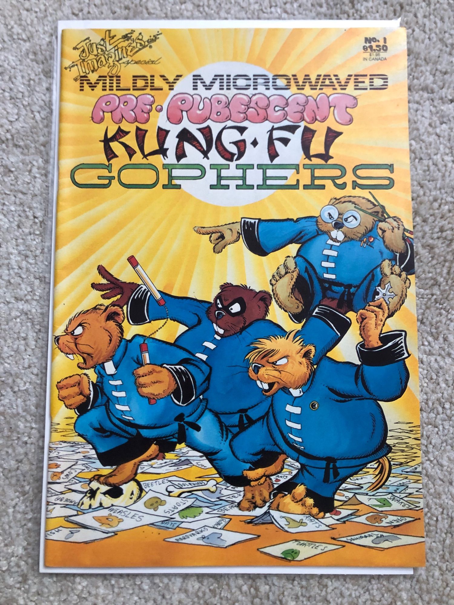 Mildly Microwaved Pre-Pubescent Kung-Fu Gophers comic 