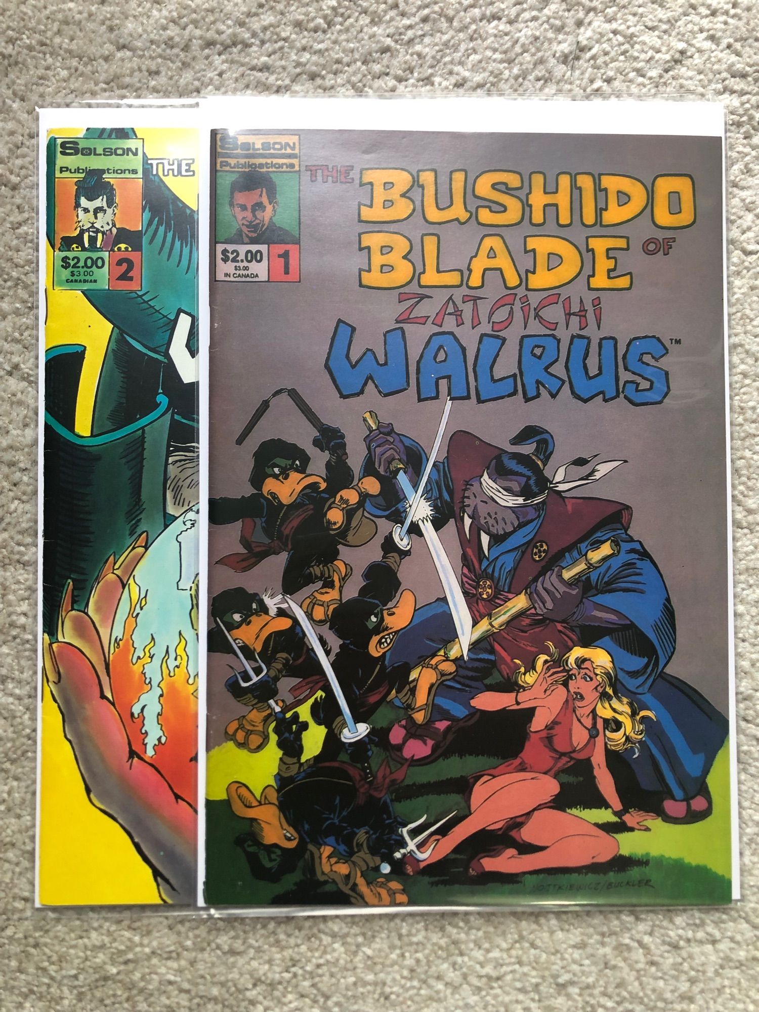 Bushido Blade Zatoichi Walrus comics