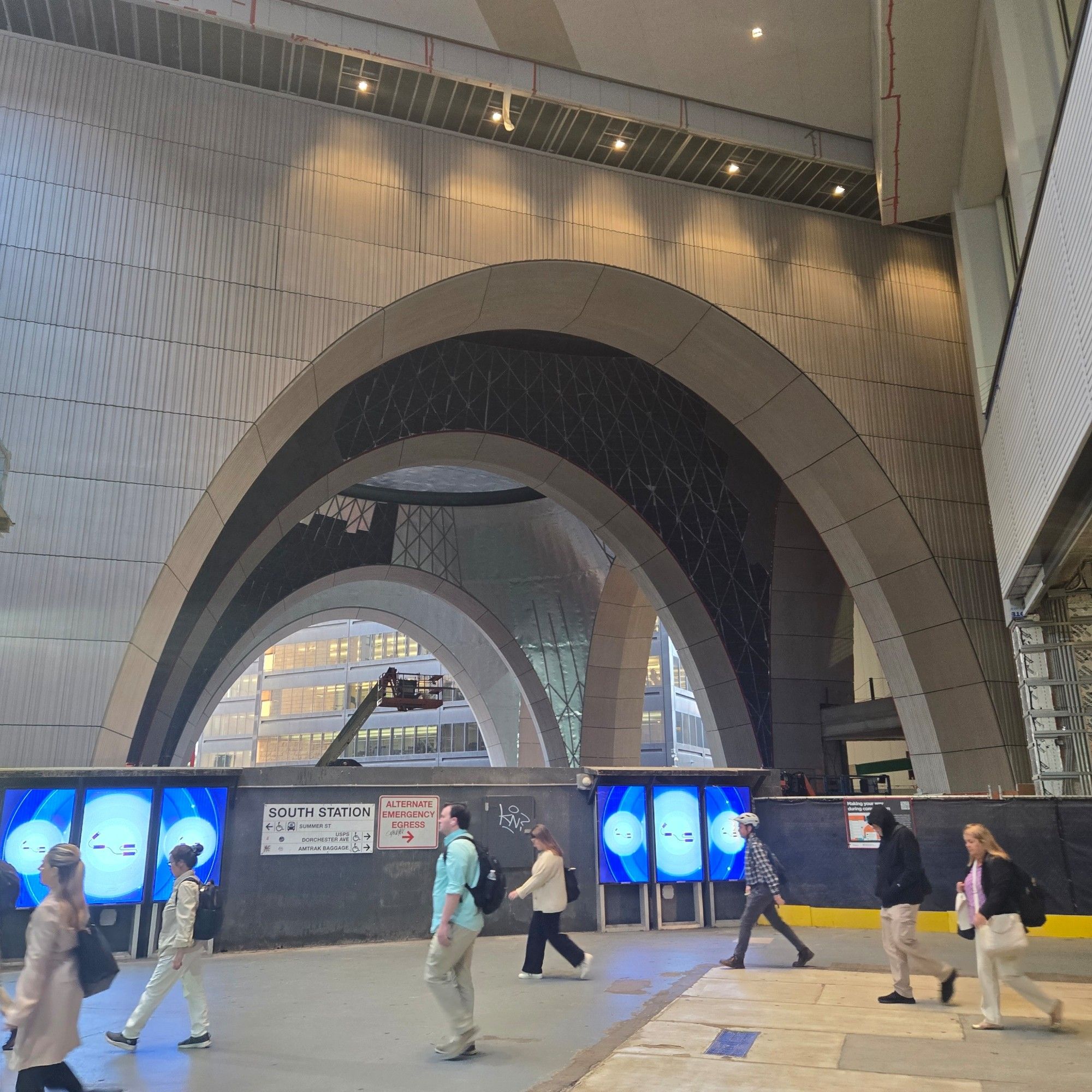 South Station under construction