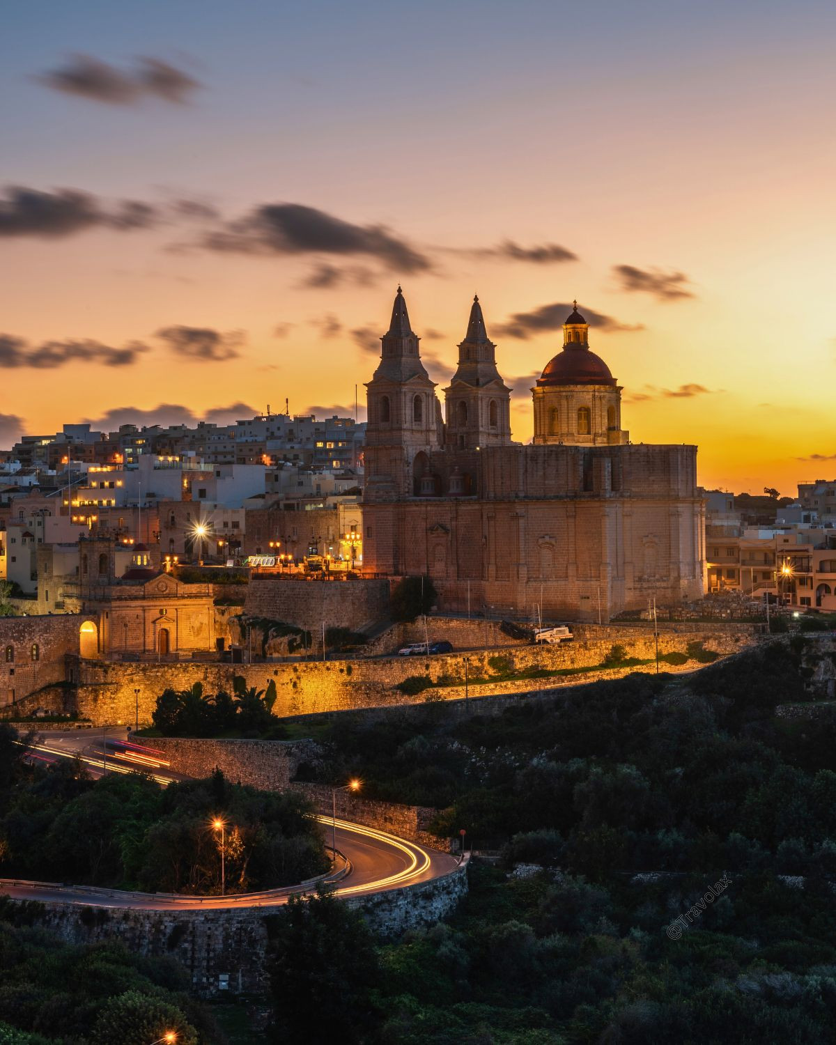 Golden hour in Mellieħa, Malta