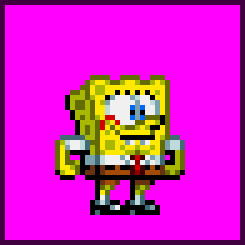 spongebob in the Boll Deluxe art style which is a game i work on and also like one of the 3 styles i ever do